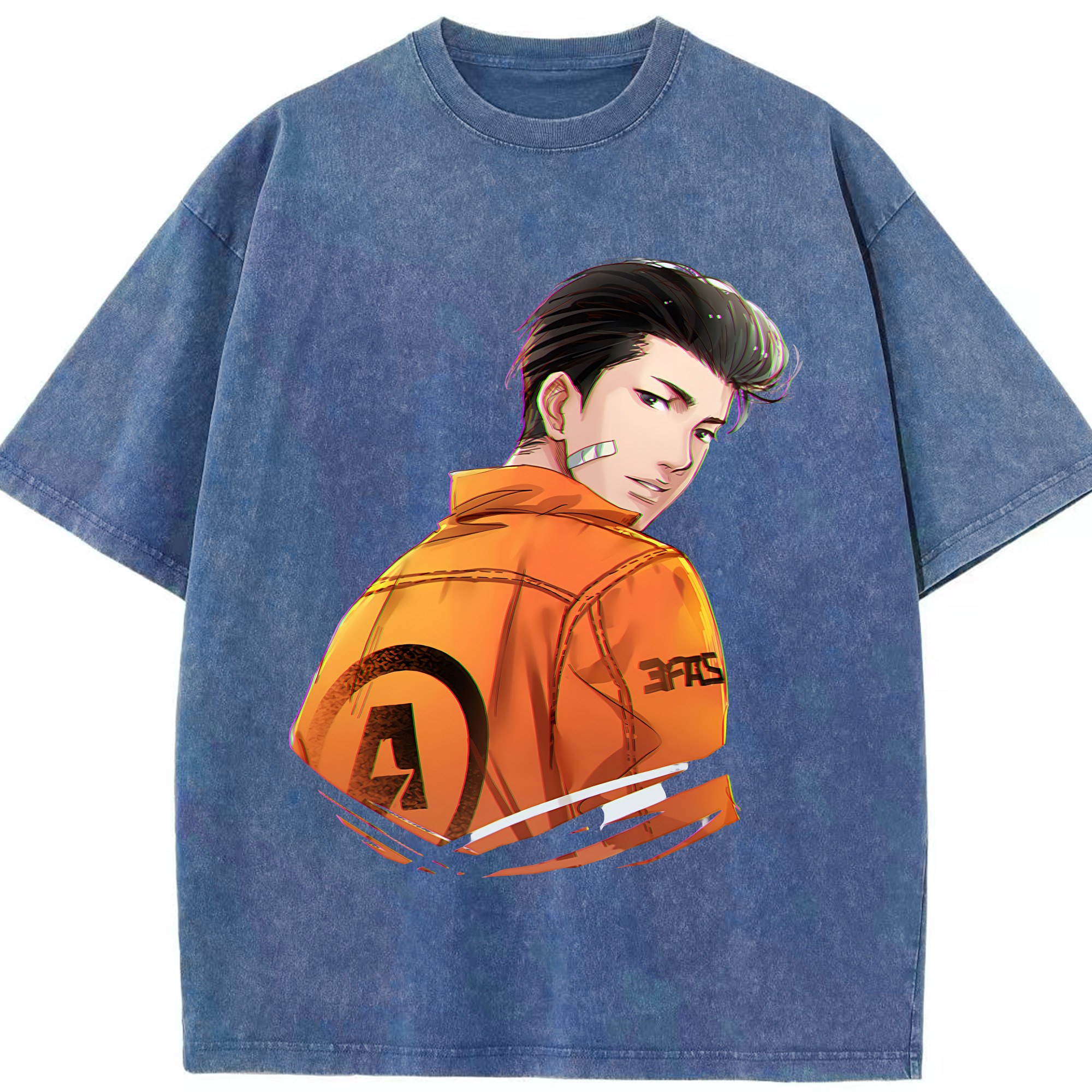 （画像用） SLAM DUNK／スラムダンク 綿100% ヴィンテージ風 半袖Tシャツ（フロントプリント）