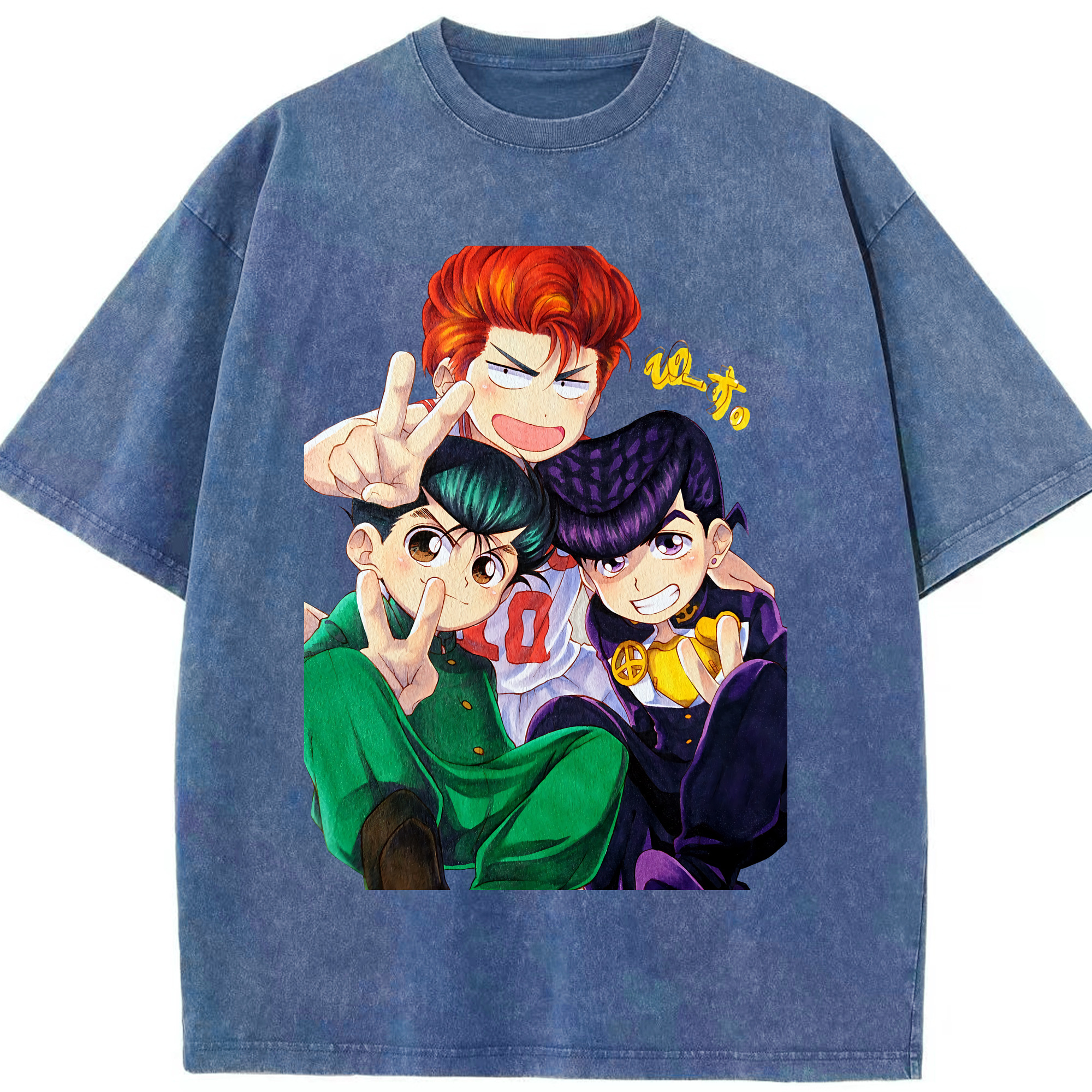 （画像用） SLAM DUNK／スラムダンク 綿100% ヴィンテージ風 半袖Tシャツ（フロントプリント）