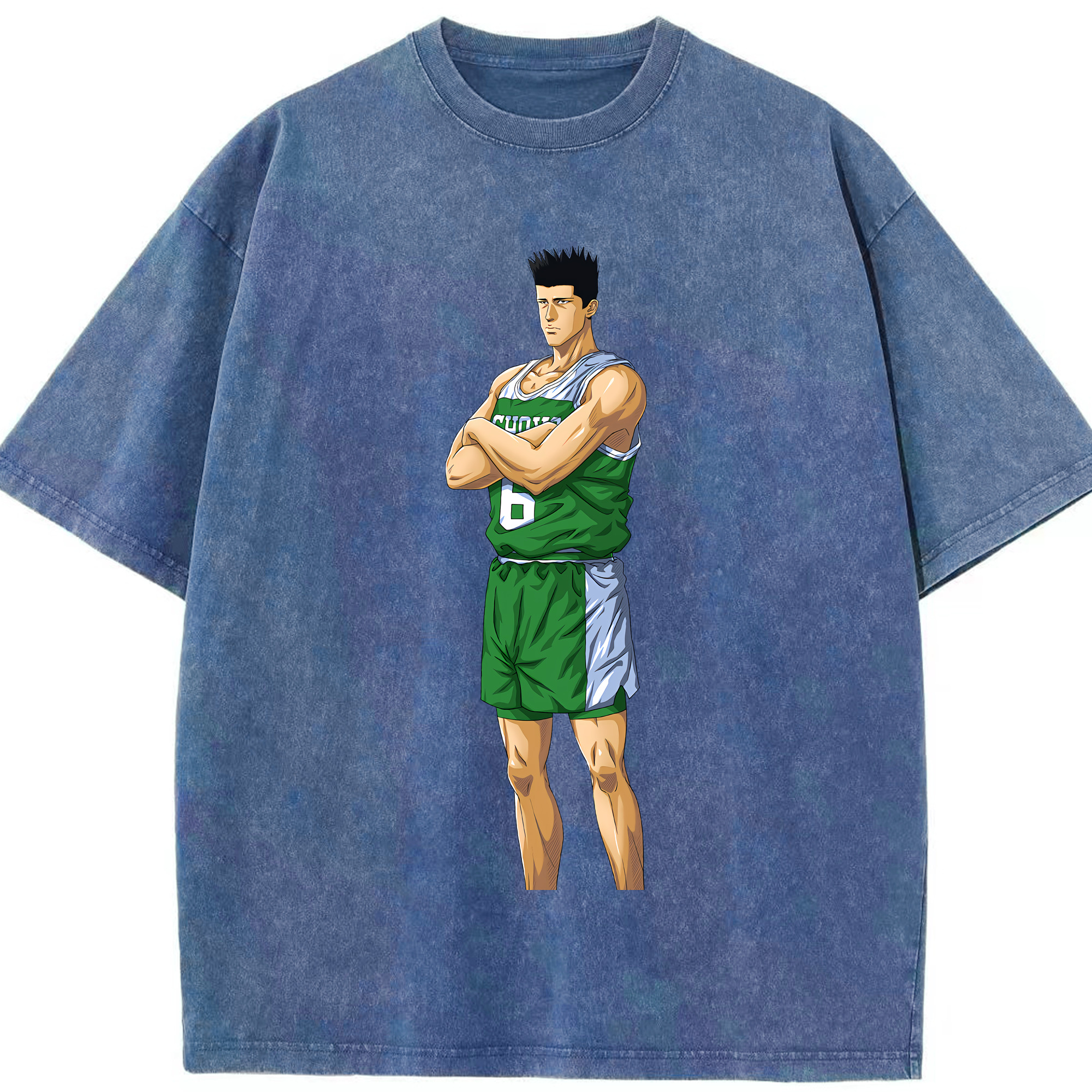 （画像用） SLAM DUNK／スラムダンク 綿100% ヴィンテージ風 半袖Tシャツ（フロントプリント）
