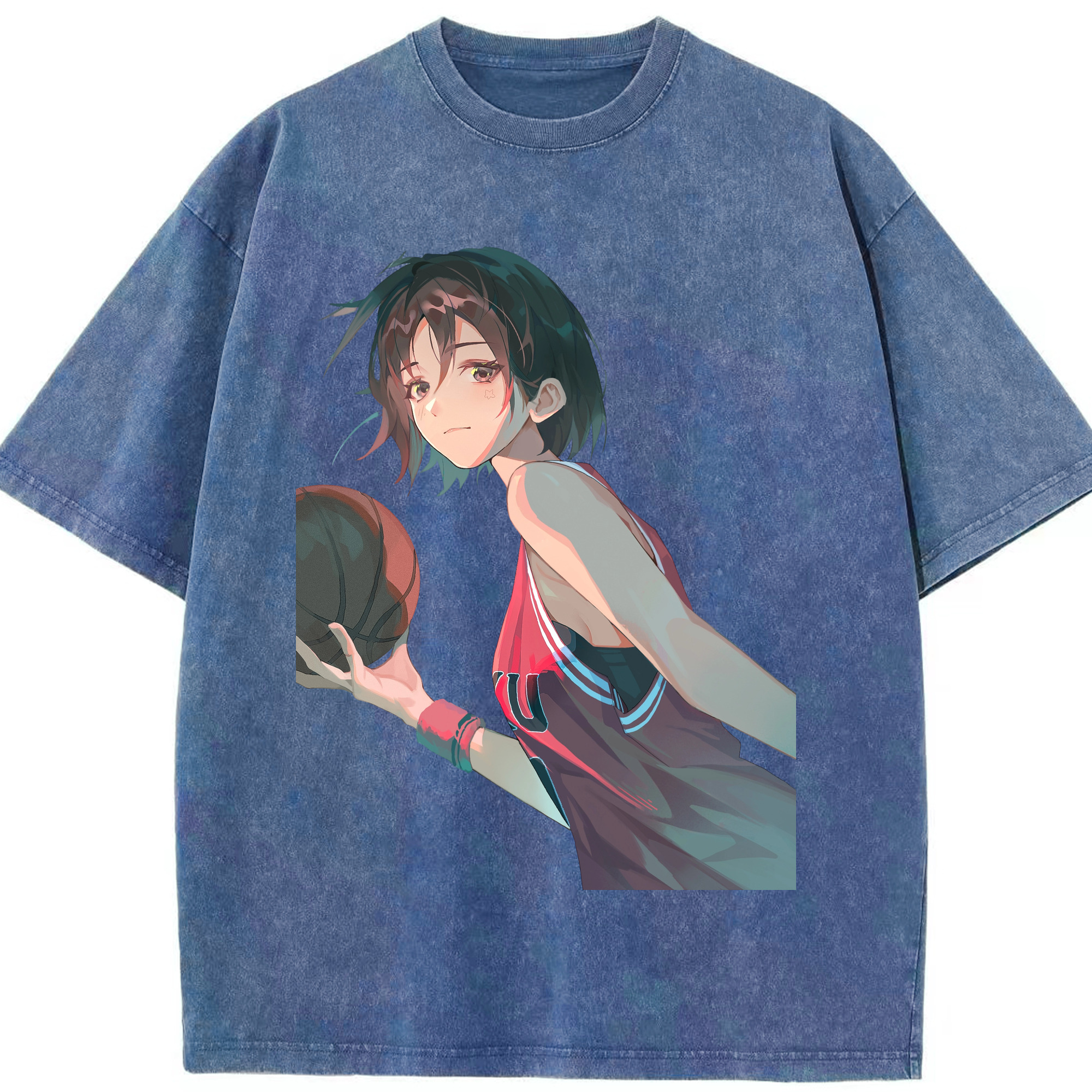 （画像用） SLAM DUNK／スラムダンク 綿100% ヴィンテージ風 半袖Tシャツ（フロントプリント）