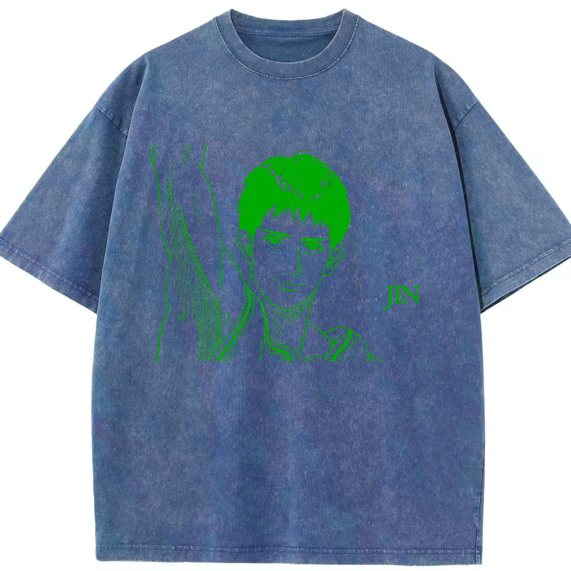 （画像用） SLAM DUNK／スラムダンク 綿100% ヴィンテージ風 半袖Tシャツ（フロントプリント）