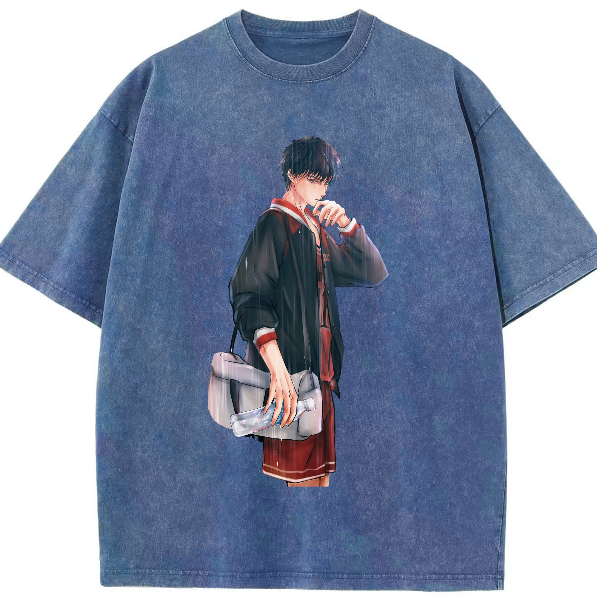 （画像用） SLAM DUNK／スラムダンク 綿100% ヴィンテージ風 半袖Tシャツ（フロントプリント）