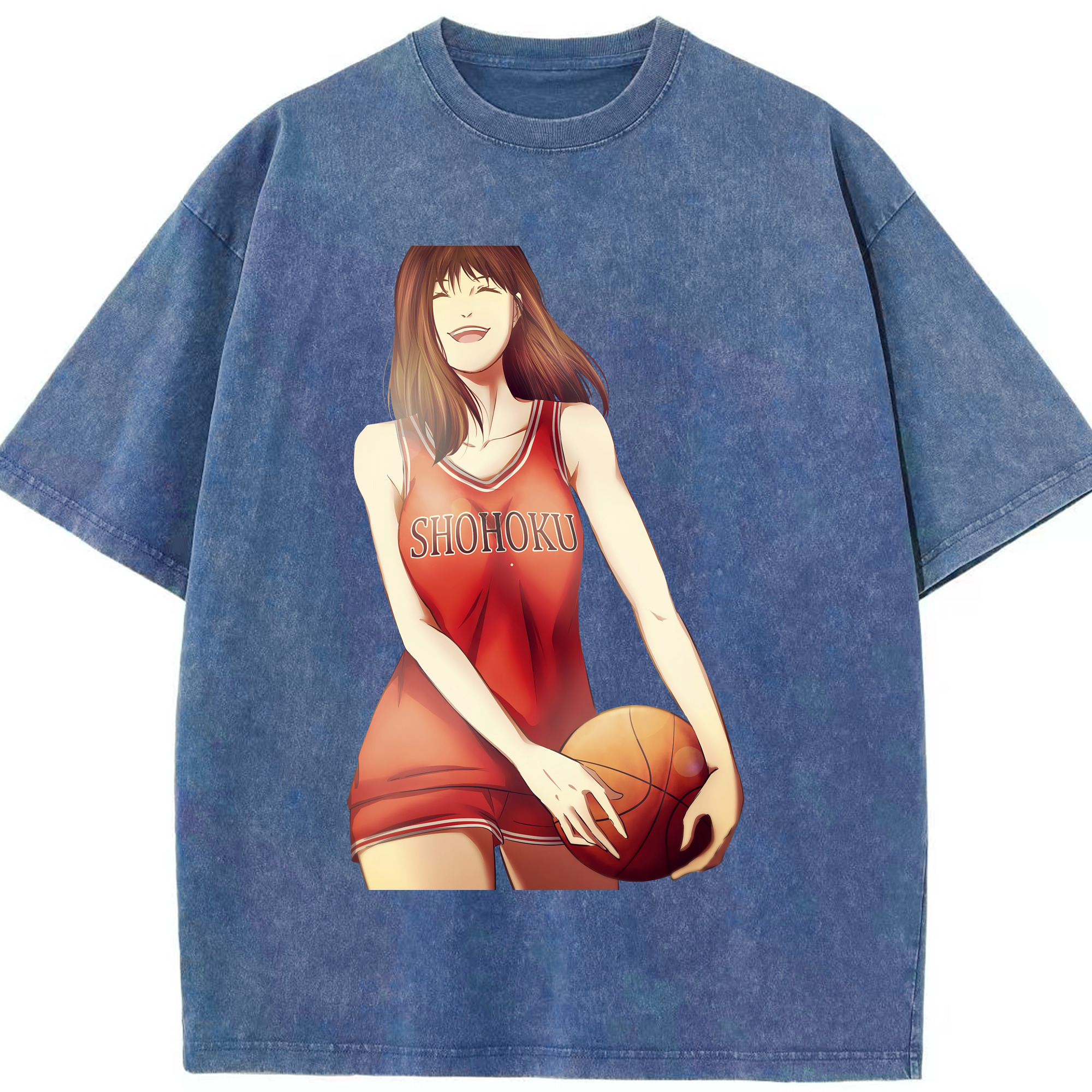 （画像用） SLAM DUNK／スラムダンク 綿100% ヴィンテージ風 半袖Tシャツ（フロントプリント）