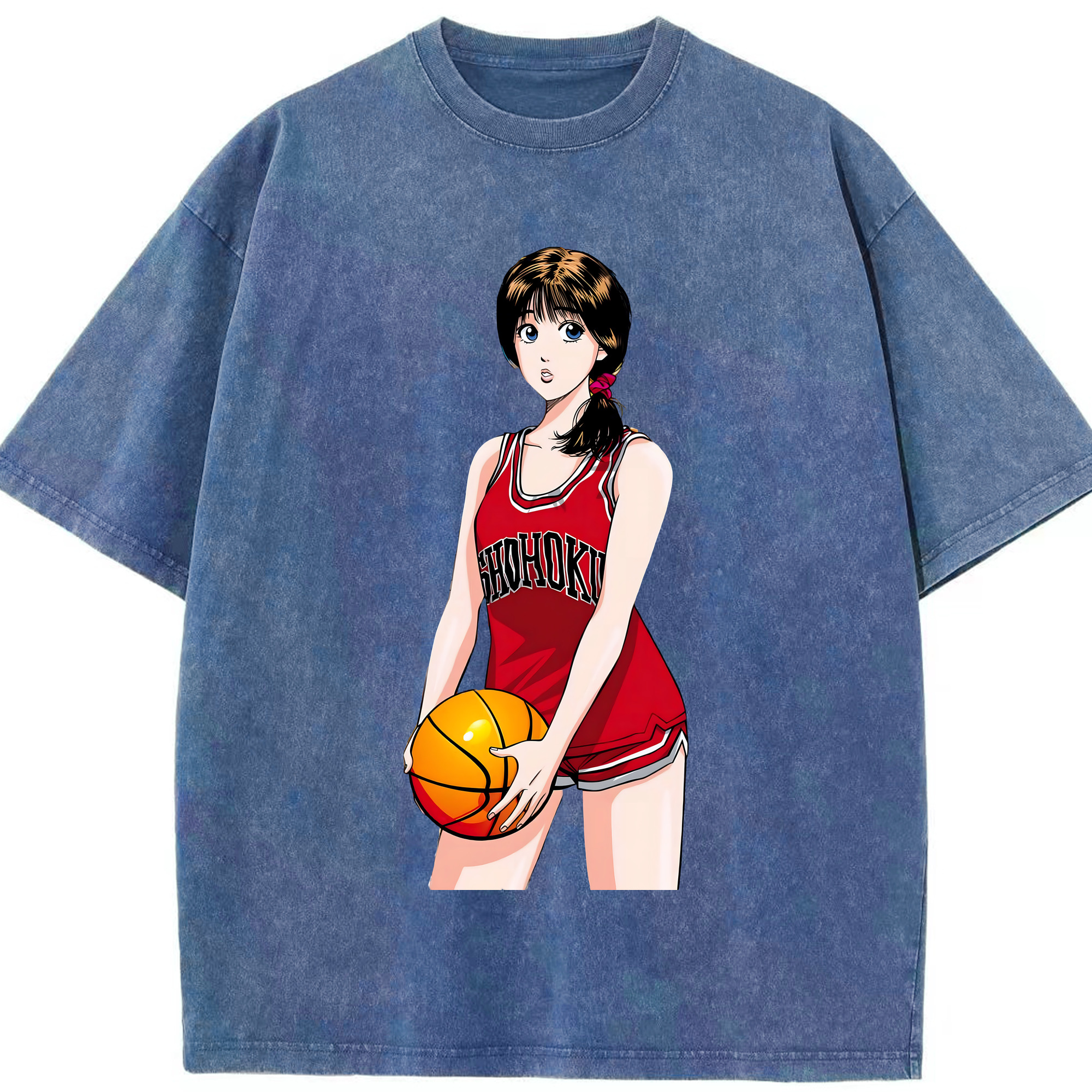（画像用） SLAM DUNK／スラムダンク 綿100% ヴィンテージ風 半袖Tシャツ（フロントプリント）