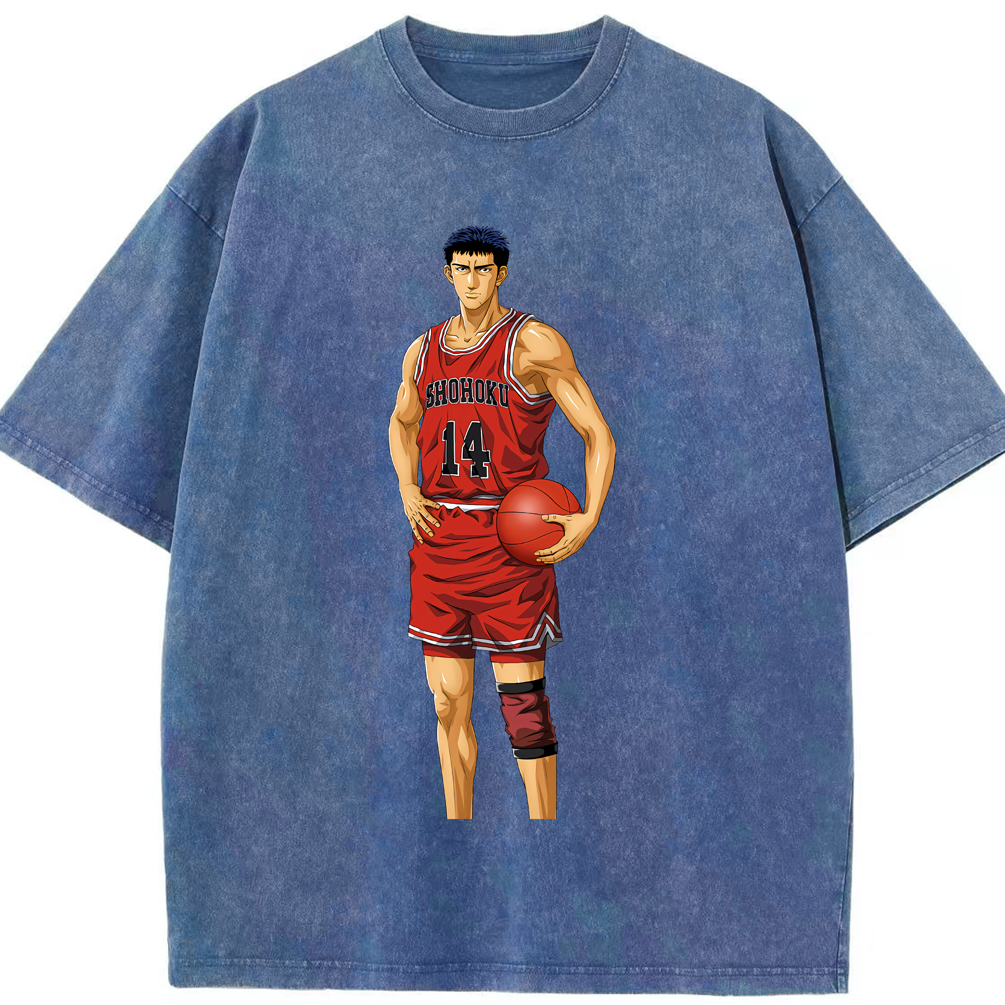 （画像用） SLAM DUNK／スラムダンク 綿100% ヴィンテージ風 半袖Tシャツ（フロントプリント）