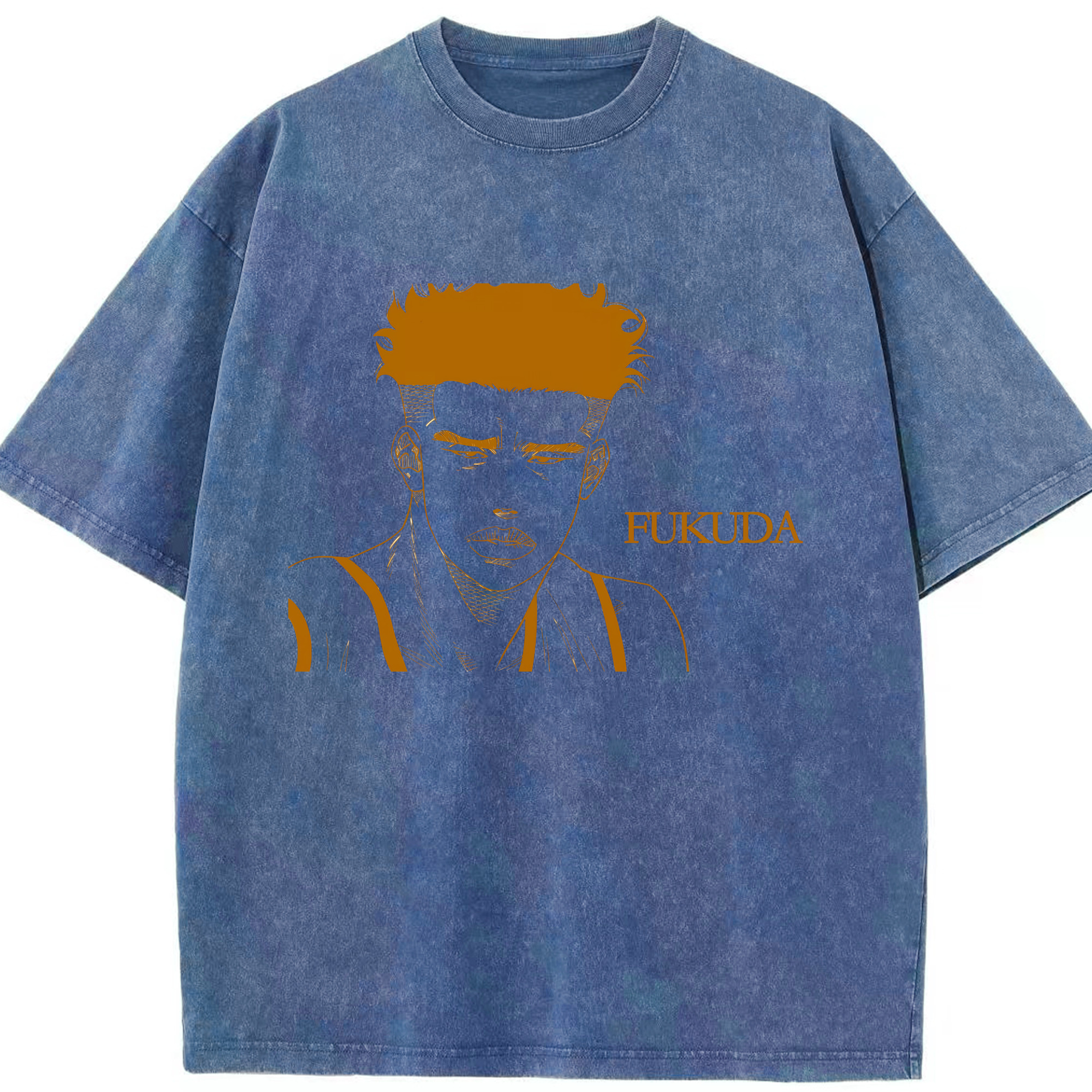 （画像用） SLAM DUNK／スラムダンク 綿100% ヴィンテージ風 半袖Tシャツ（フロントプリント）