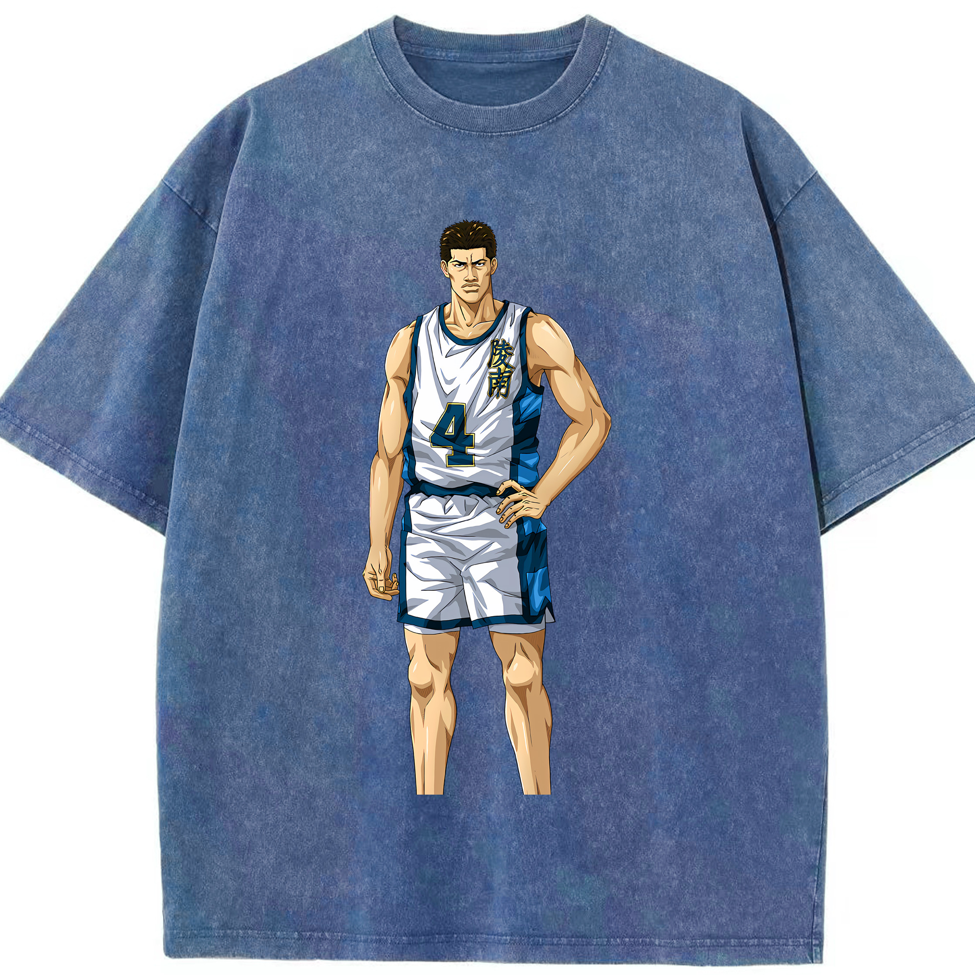 （画像用） SLAM DUNK／スラムダンク 綿100% ヴィンテージ風 半袖Tシャツ（フロントプリント）