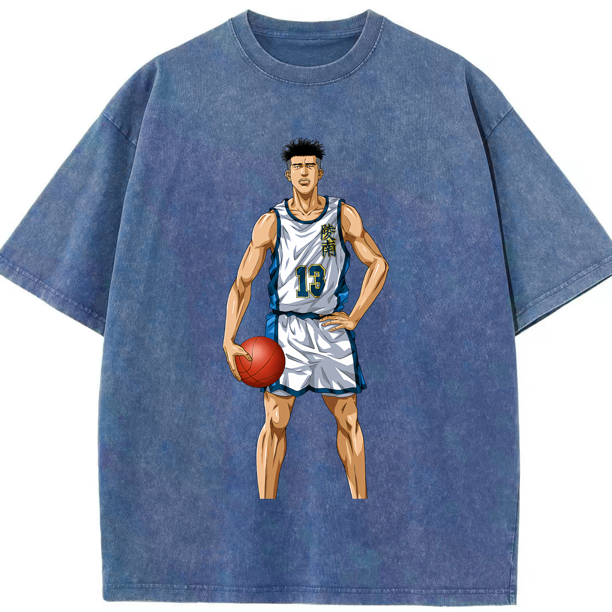 （画像用） SLAM DUNK／スラムダンク 綿100% ヴィンテージ風 半袖Tシャツ（フロントプリント）