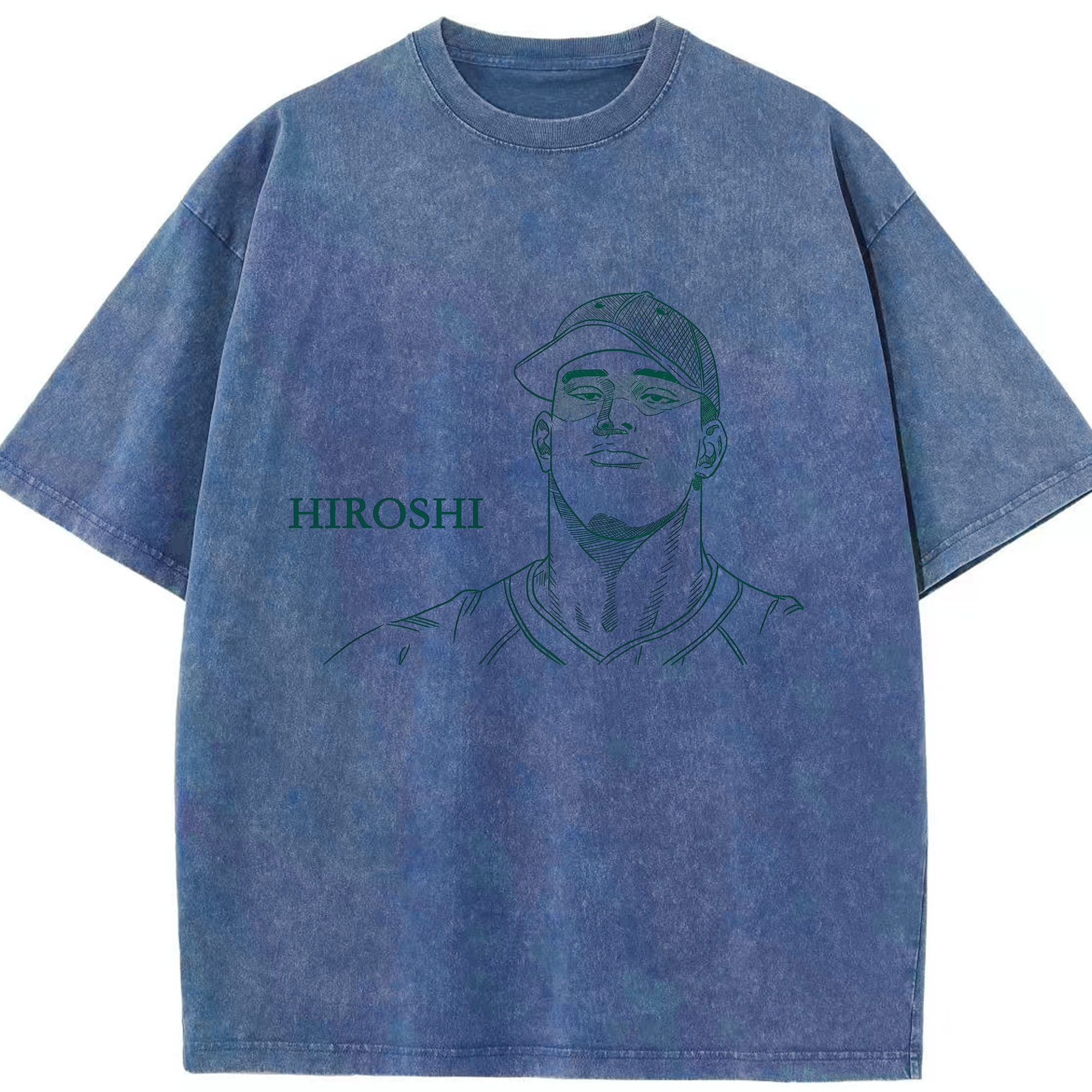 （画像用） SLAM DUNK／スラムダンク 綿100% ヴィンテージ風 半袖Tシャツ（フロントプリント）