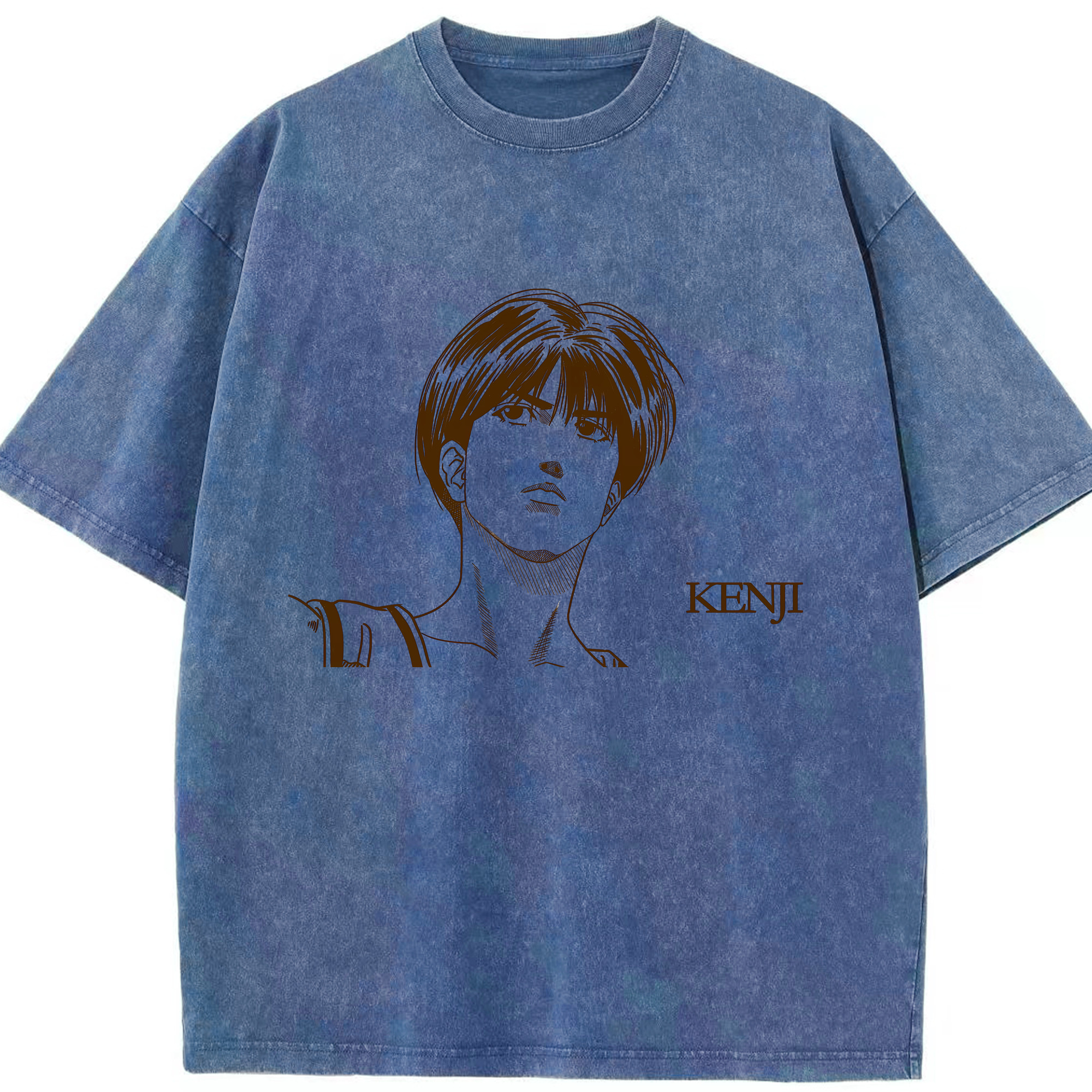 （画像用） SLAM DUNK／スラムダンク 綿100% ヴィンテージ風 半袖Tシャツ（フロントプリント）