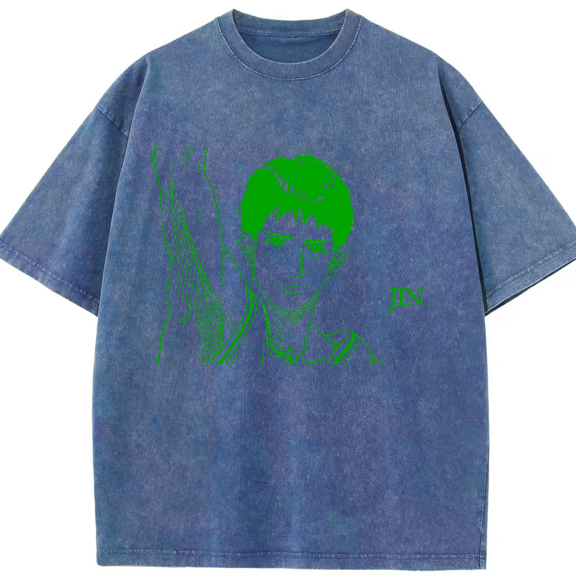 （画像用） SLAM DUNK／スラムダンク 綿100% ヴィンテージ風 半袖Tシャツ（フロントプリント）