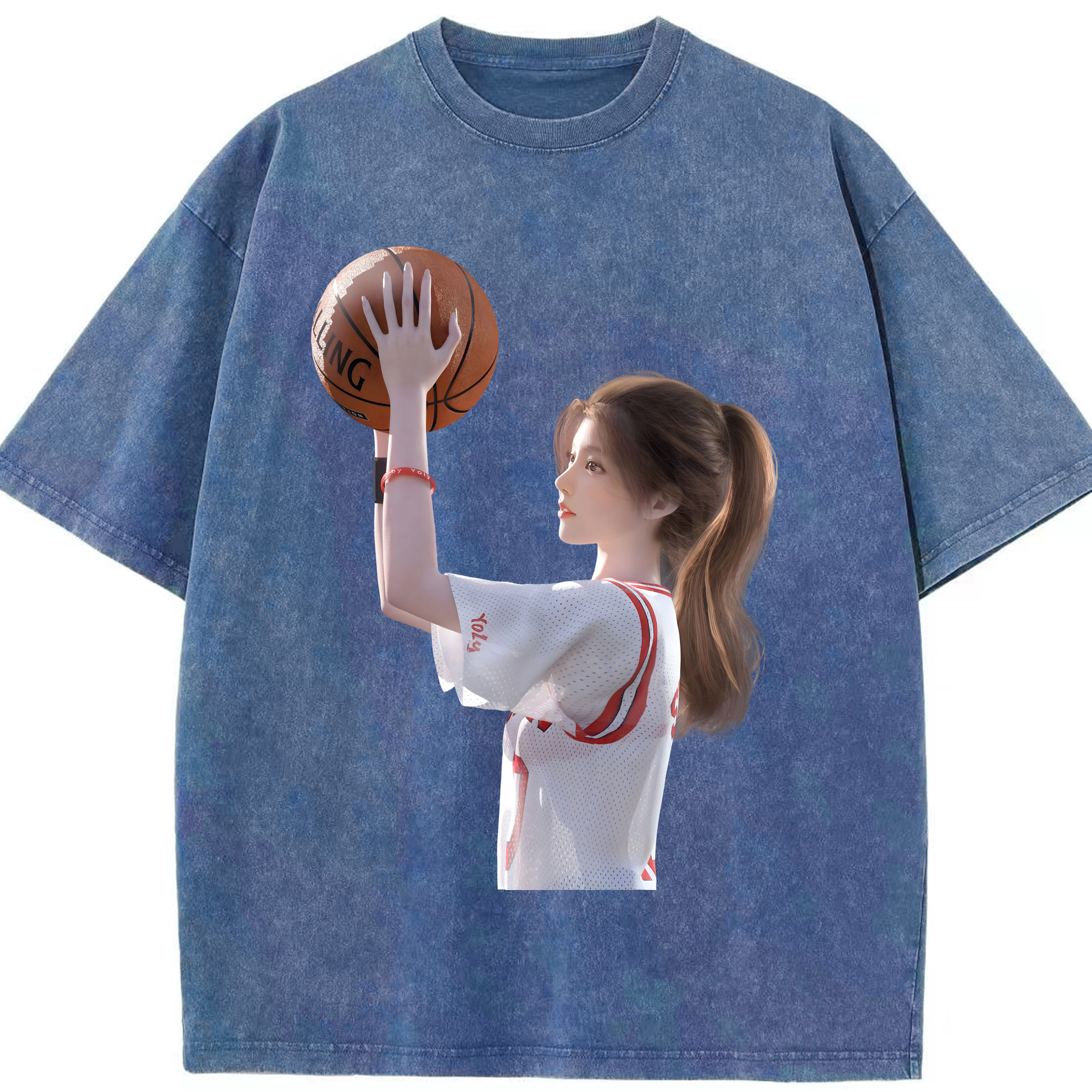 （画像用） SLAM DUNK／スラムダンク 綿100% ヴィンテージ風 半袖Tシャツ（フロントプリント）