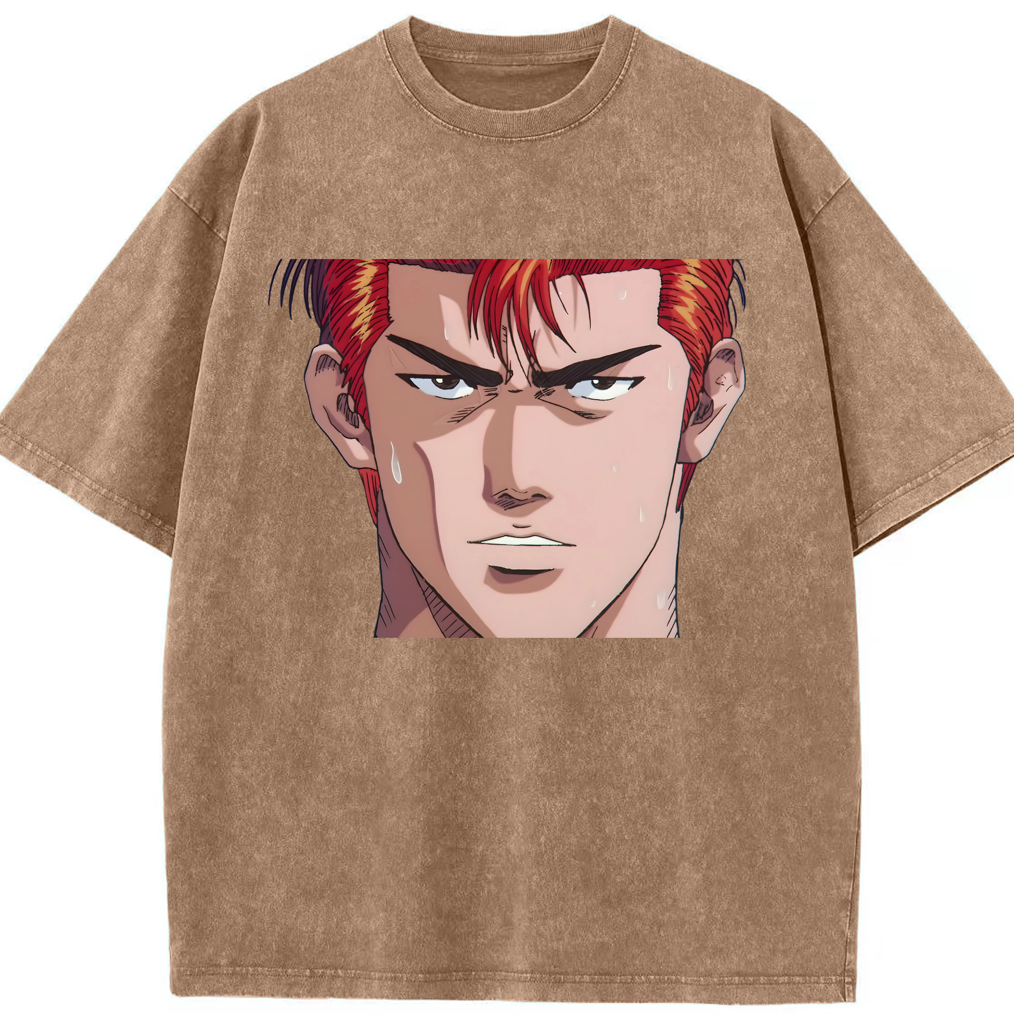 （画像用） SLAM DUNK／スラムダンク 綿100% ヴィンテージ風 半袖Tシャツ（フロントプリント）