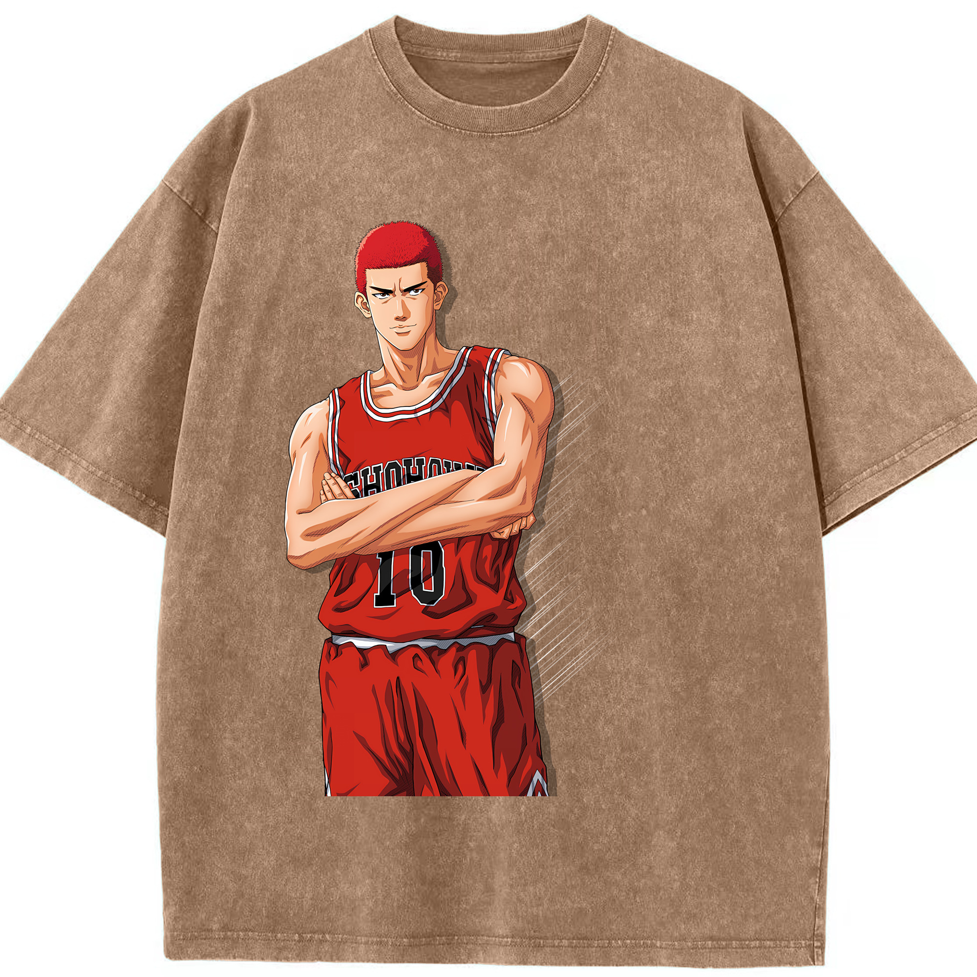 （画像用） SLAM DUNK／スラムダンク 綿100% ヴィンテージ風 半袖Tシャツ（フロントプリント）