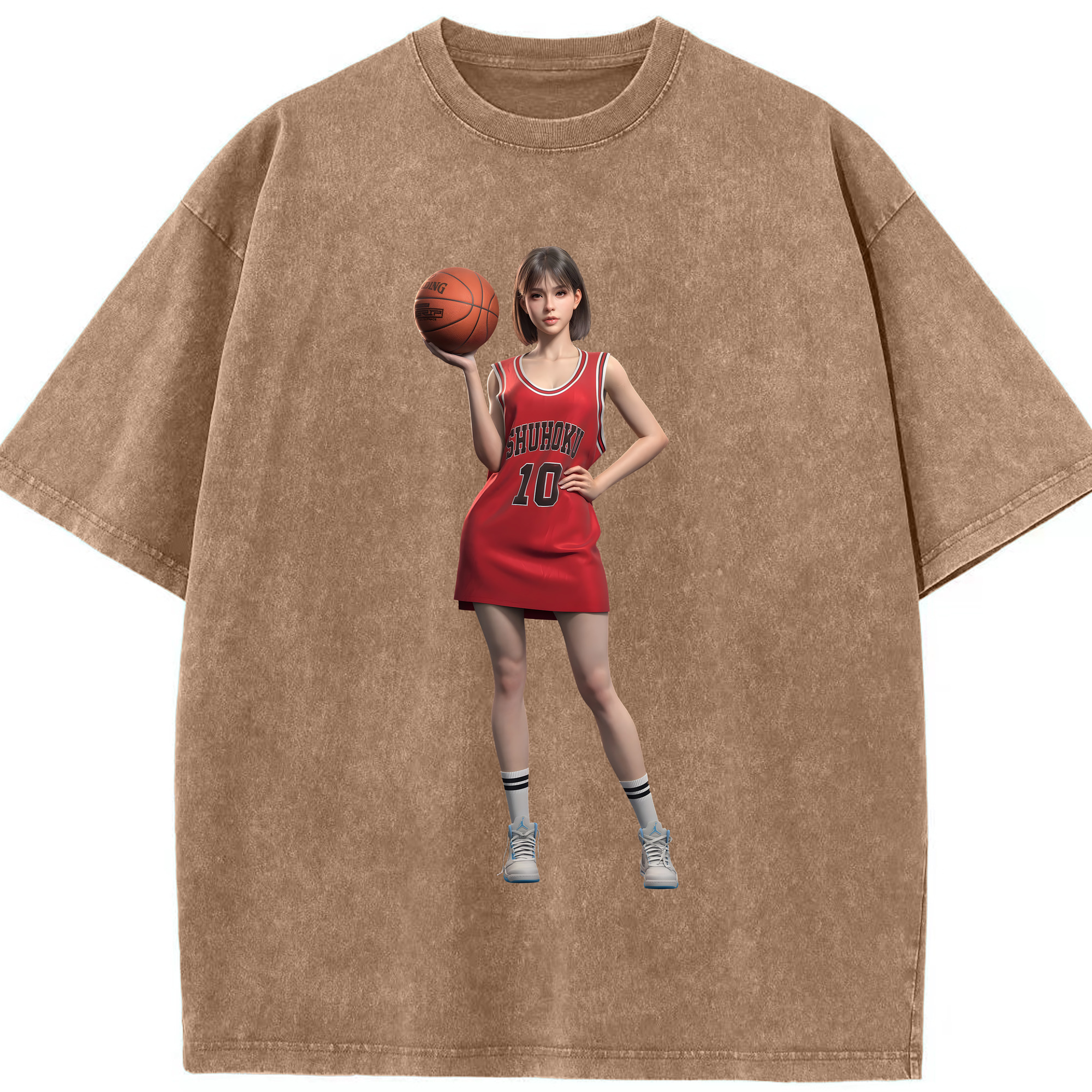 （画像用） SLAM DUNK／スラムダンク 綿100% ヴィンテージ風 半袖Tシャツ（フロントプリント）