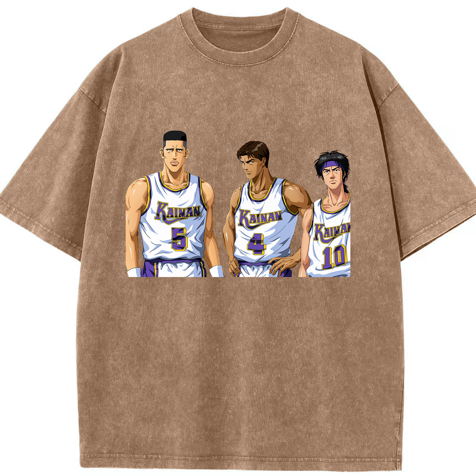 （画像用） SLAM DUNK／スラムダンク 綿100% ヴィンテージ風 半袖Tシャツ（フロントプリント）