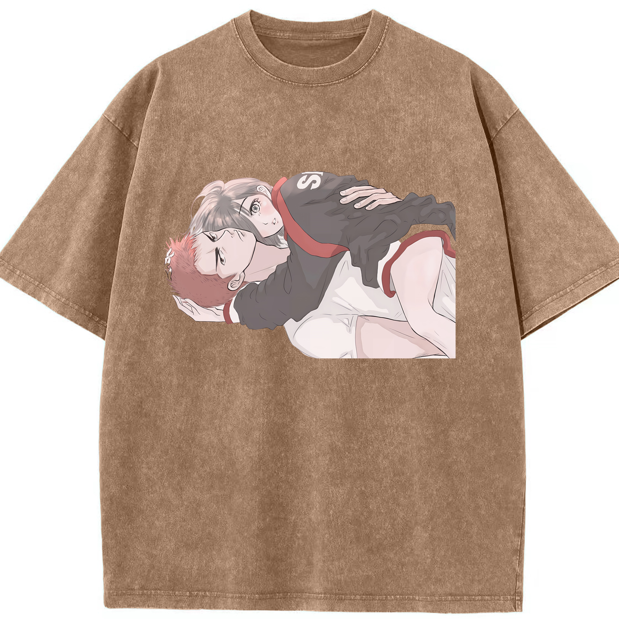 （画像用） SLAM DUNK／スラムダンク 綿100% ヴィンテージ風 半袖Tシャツ（フロントプリント）