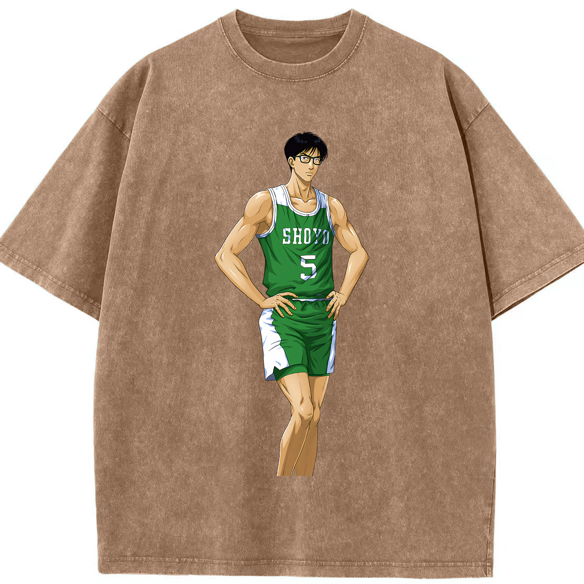 （画像用） SLAM DUNK／スラムダンク 綿100% ヴィンテージ風 半袖Tシャツ（フロントプリント）