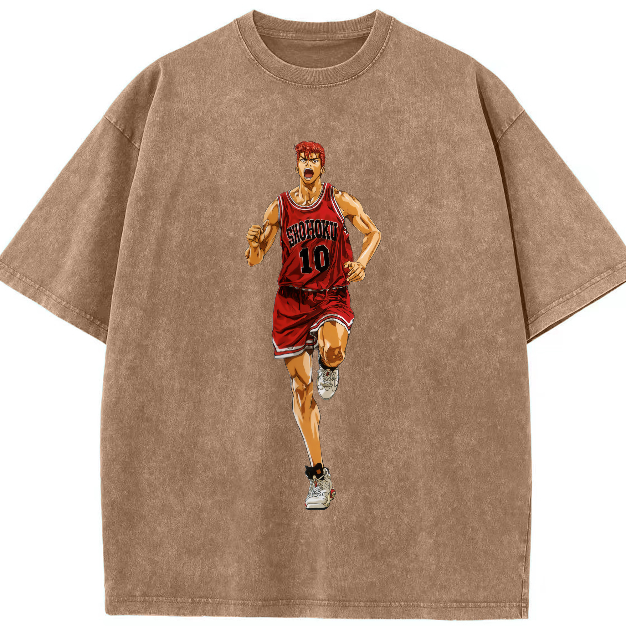 （画像用） SLAM DUNK／スラムダンク 綿100% ヴィンテージ風 半袖Tシャツ（フロントプリント）