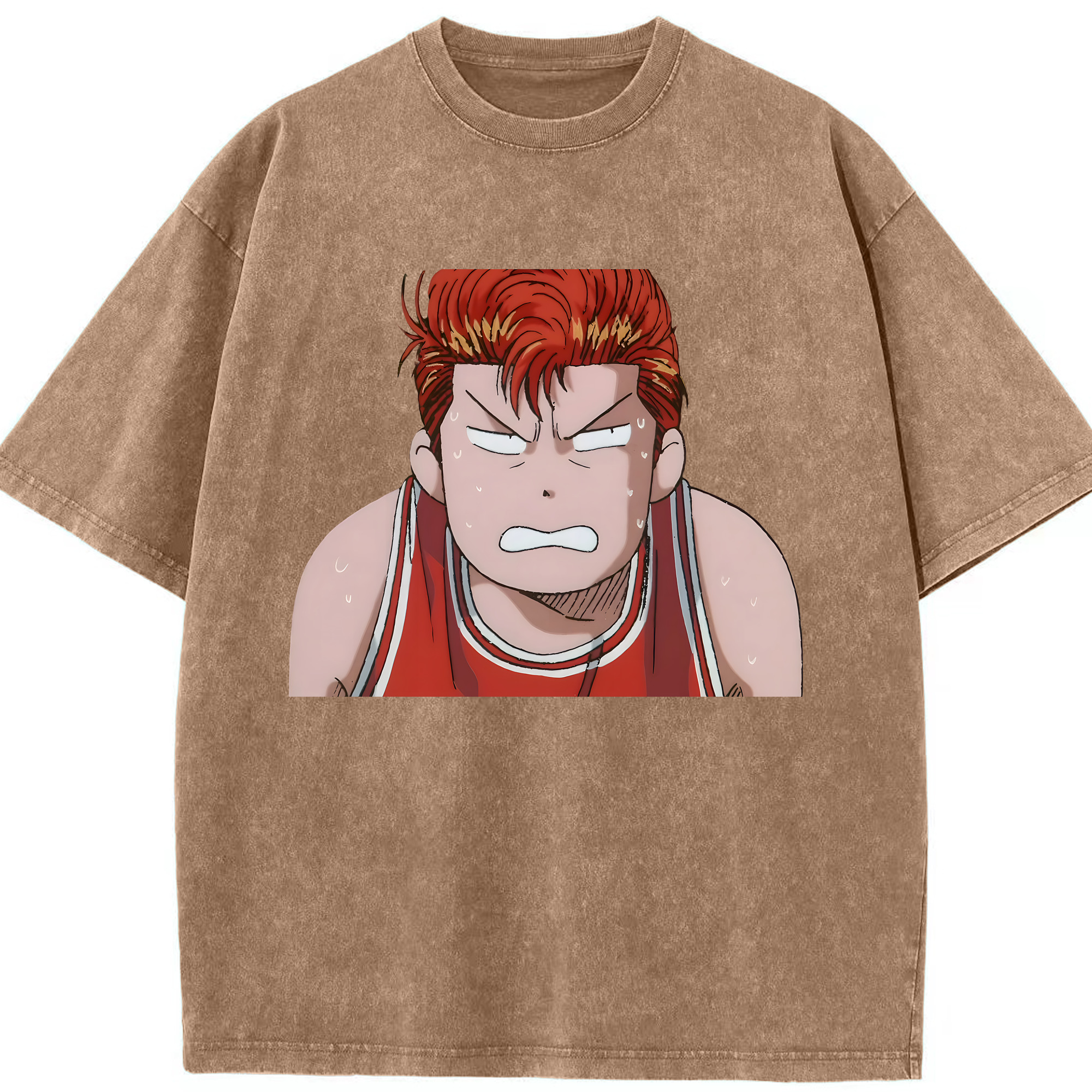 （画像用） SLAM DUNK／スラムダンク 綿100% ヴィンテージ風 半袖Tシャツ（フロントプリント）
