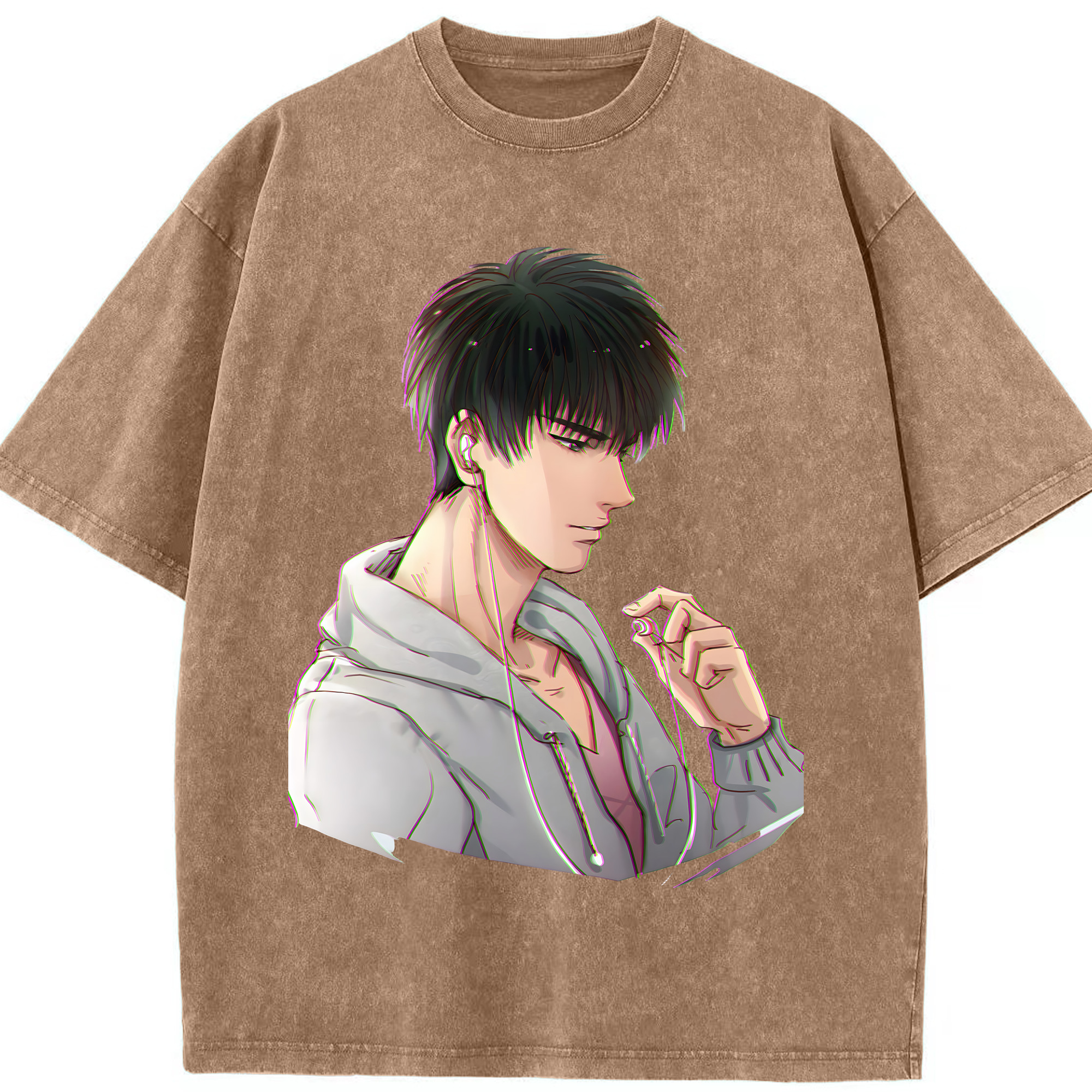 （画像用） SLAM DUNK／スラムダンク 綿100% ヴィンテージ風 半袖Tシャツ（フロントプリント）
