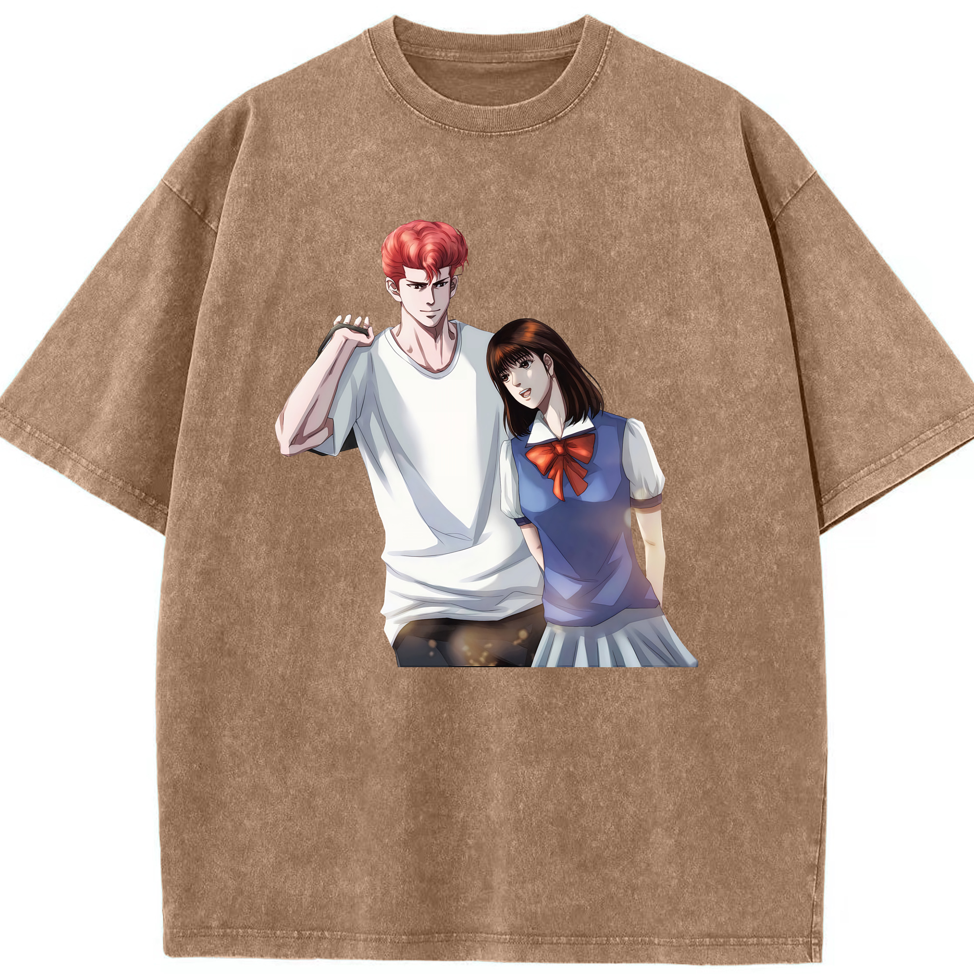 （画像用） SLAM DUNK／スラムダンク 綿100% ヴィンテージ風 半袖Tシャツ（フロントプリント）