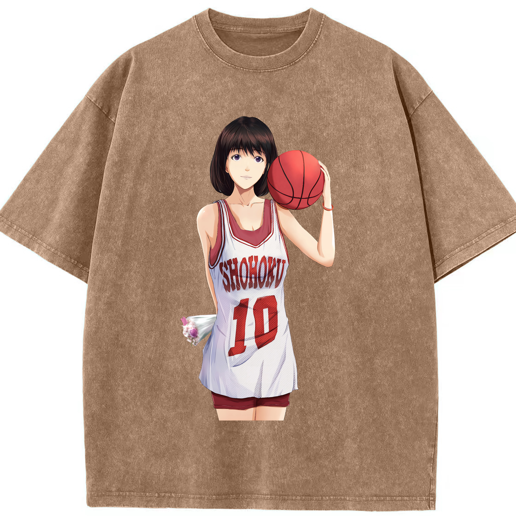 （画像用） SLAM DUNK／スラムダンク 綿100% ヴィンテージ風 半袖Tシャツ（フロントプリント）
