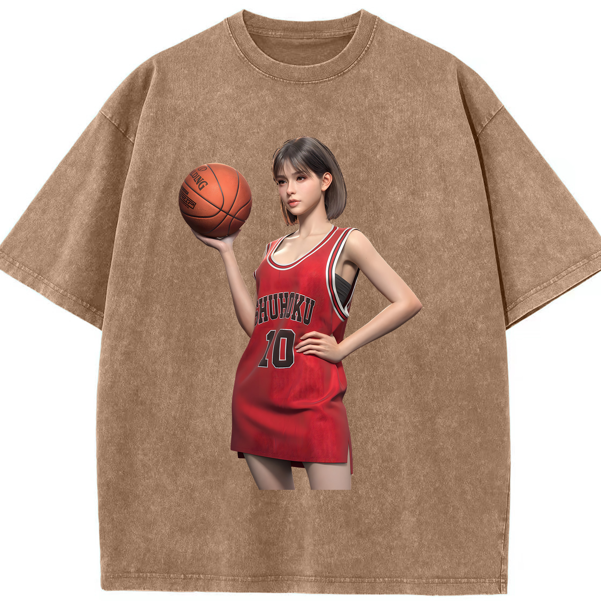 （画像用） SLAM DUNK／スラムダンク 綿100% ヴィンテージ風 半袖Tシャツ（フロントプリント）