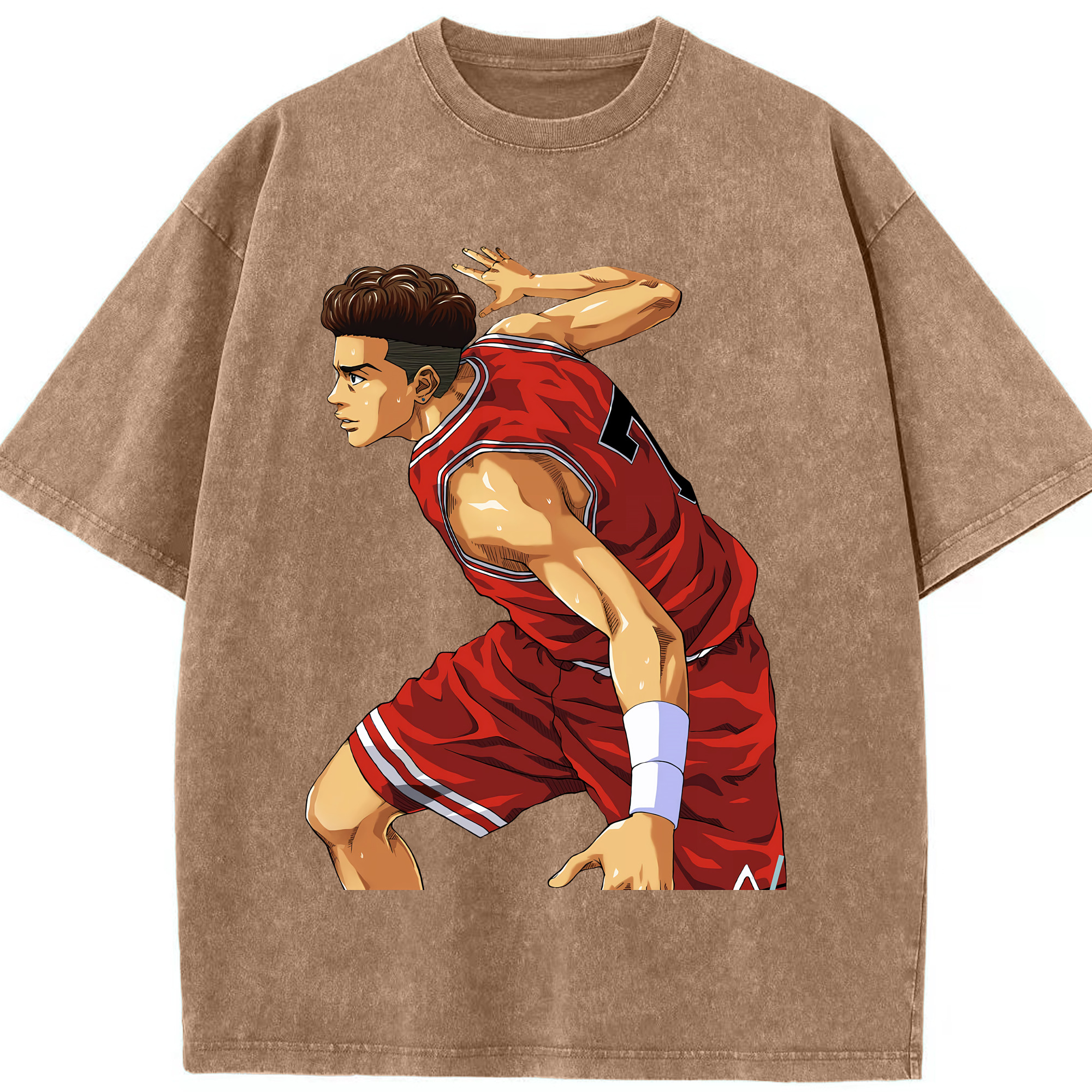 （画像用） SLAM DUNK／スラムダンク 綿100% ヴィンテージ風 半袖Tシャツ（フロントプリント）