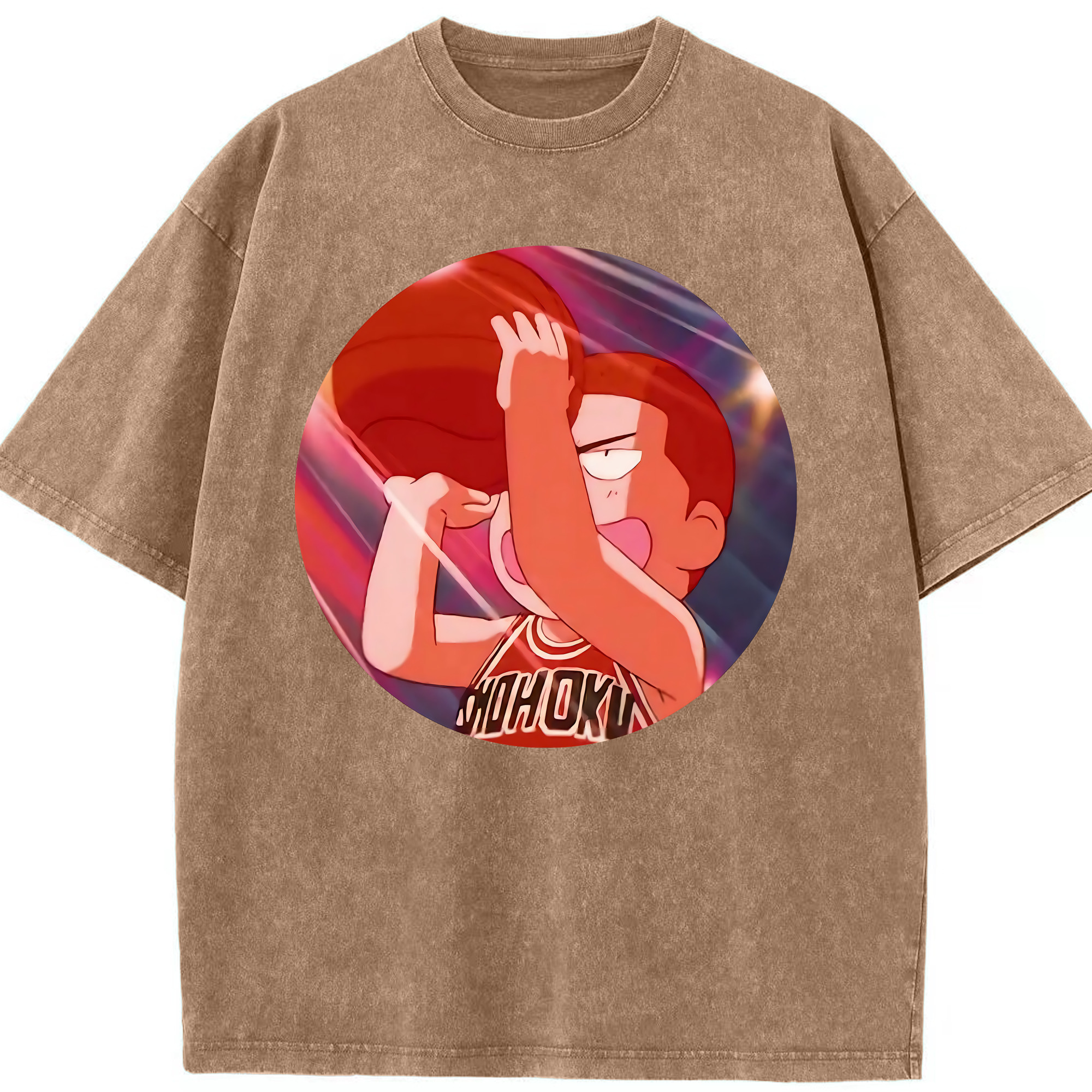 （画像用） SLAM DUNK／スラムダンク 綿100% ヴィンテージ風 半袖Tシャツ（フロントプリント）