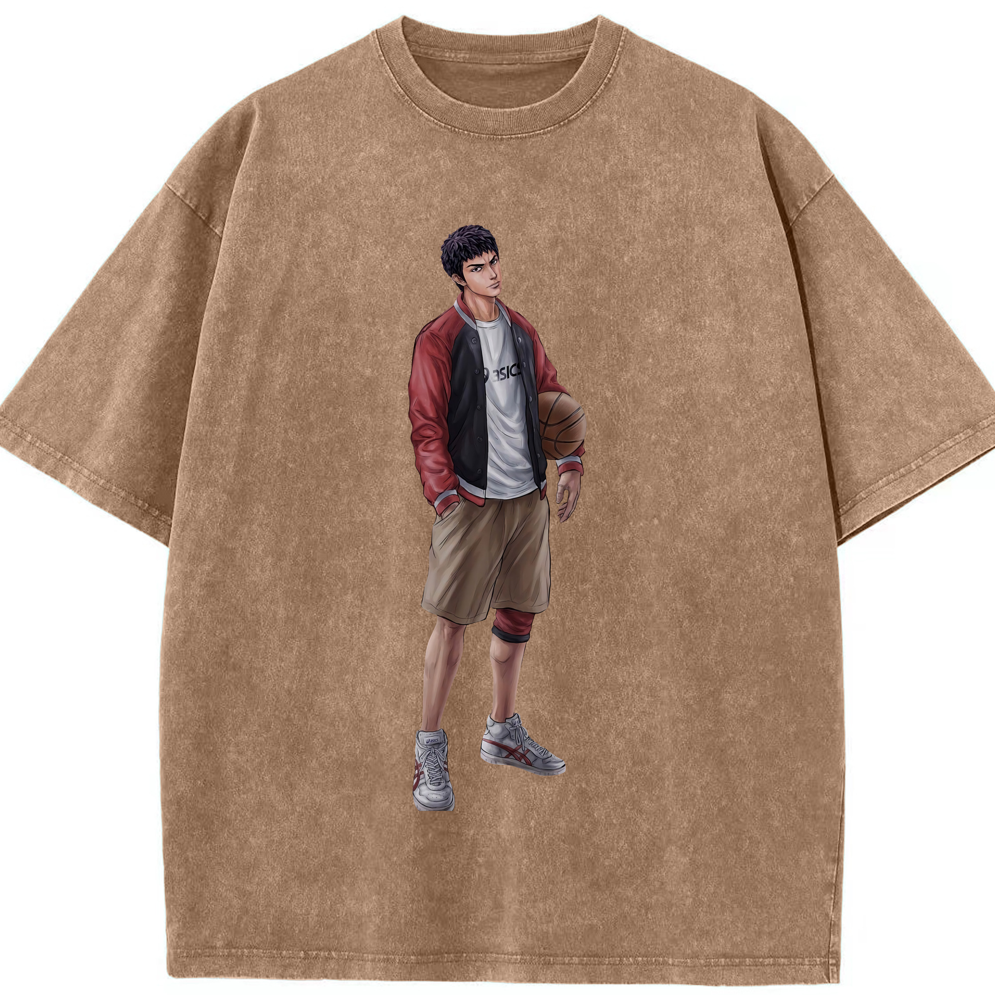 （画像用） SLAM DUNK／スラムダンク 綿100% ヴィンテージ風 半袖Tシャツ（フロントプリント）