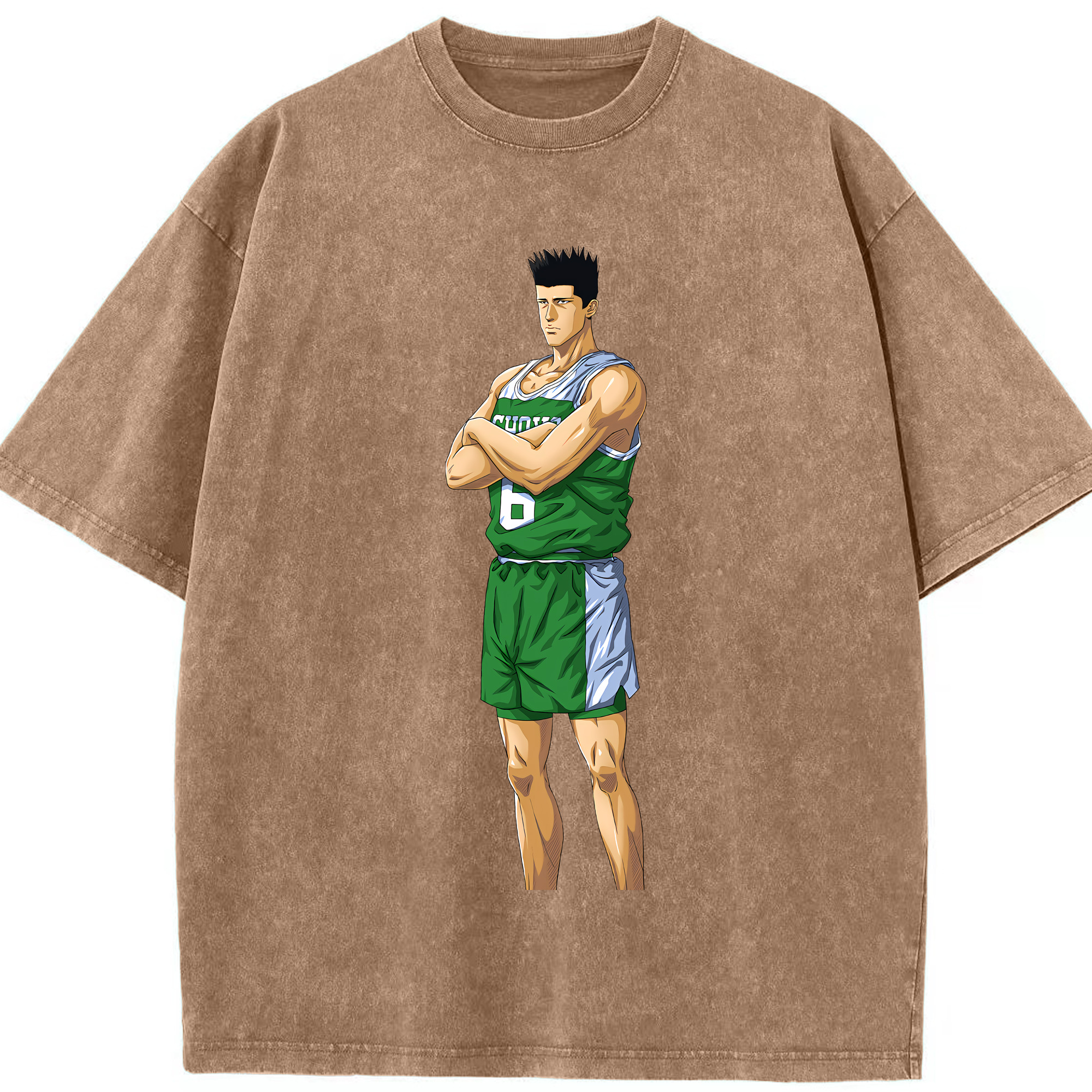 （画像用） SLAM DUNK／スラムダンク 綿100% ヴィンテージ風 半袖Tシャツ（フロントプリント）