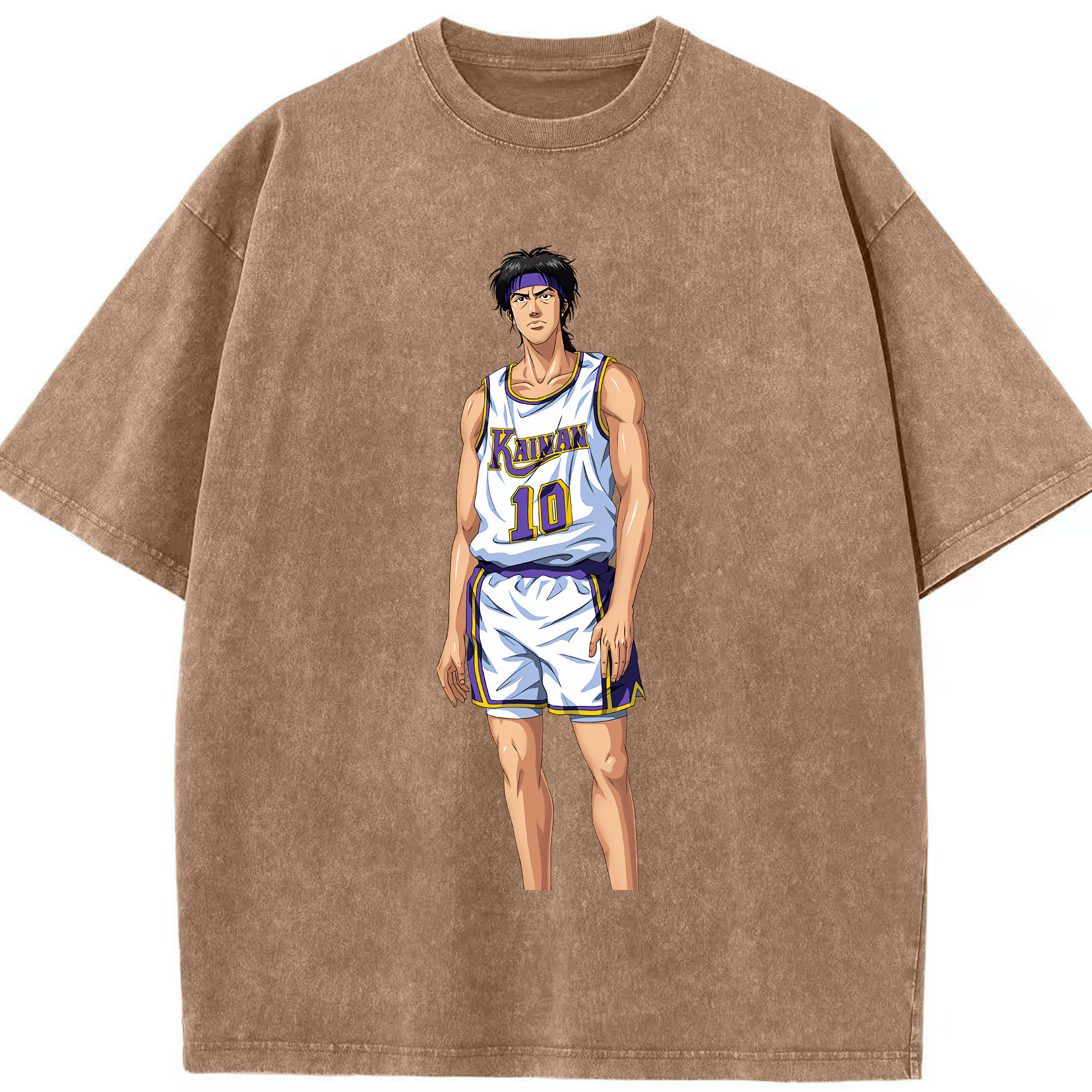 （画像用） SLAM DUNK／スラムダンク 綿100% ヴィンテージ風 半袖Tシャツ（フロントプリント）