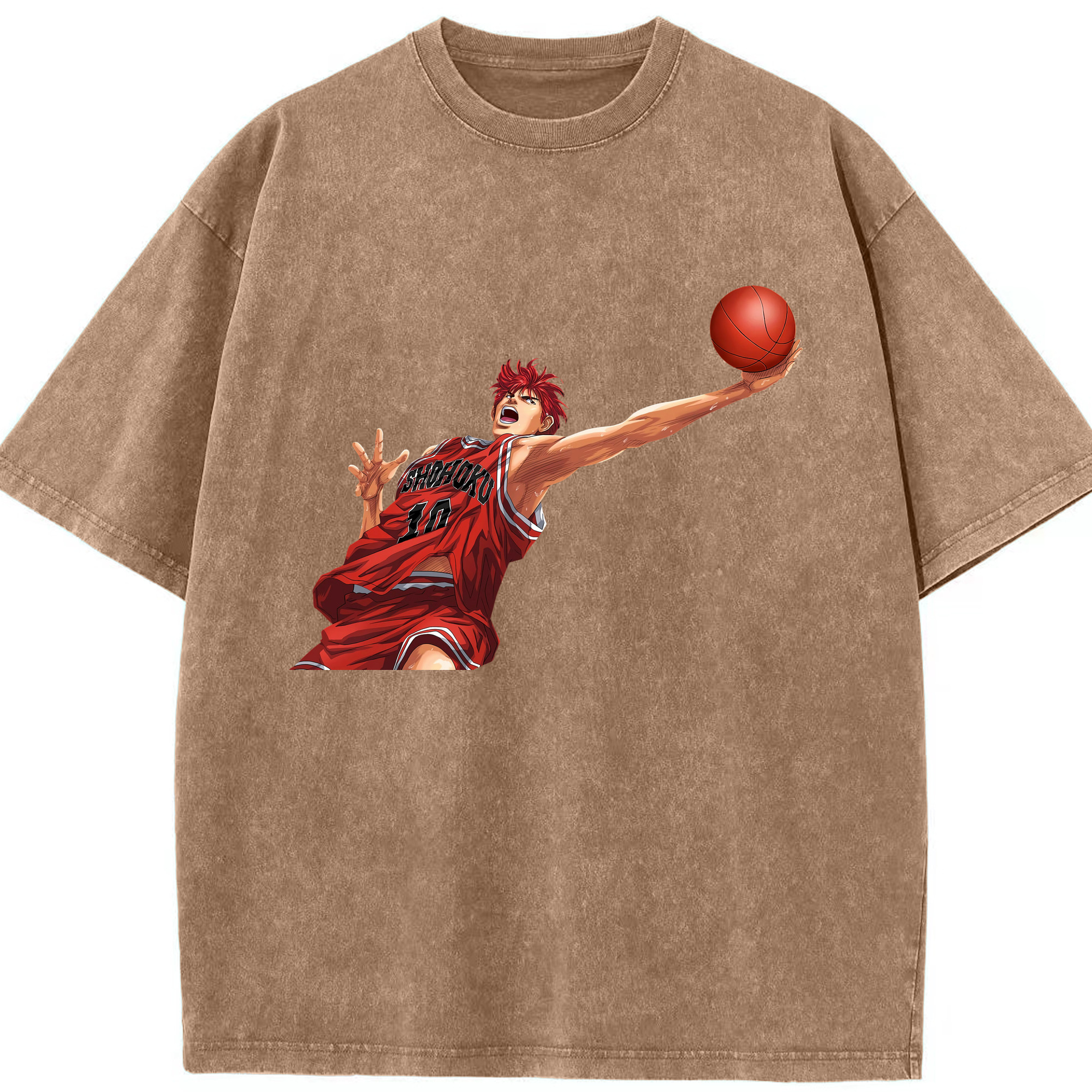 （画像用） SLAM DUNK／スラムダンク 綿100% ヴィンテージ風 半袖Tシャツ（フロントプリント）
