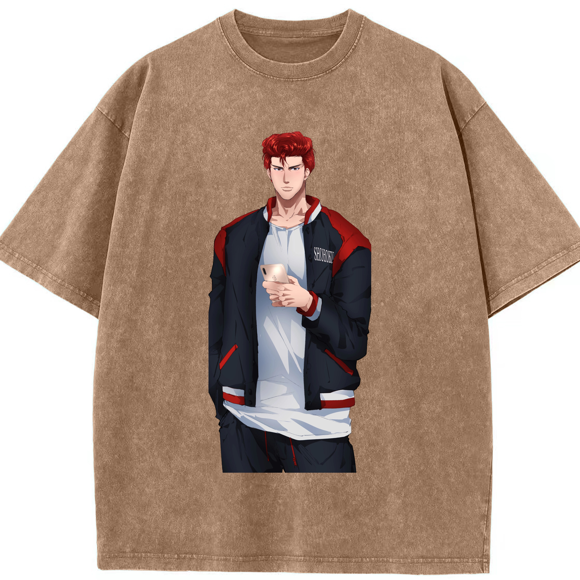 （画像用） SLAM DUNK／スラムダンク 綿100% ヴィンテージ風 半袖Tシャツ（フロントプリント）