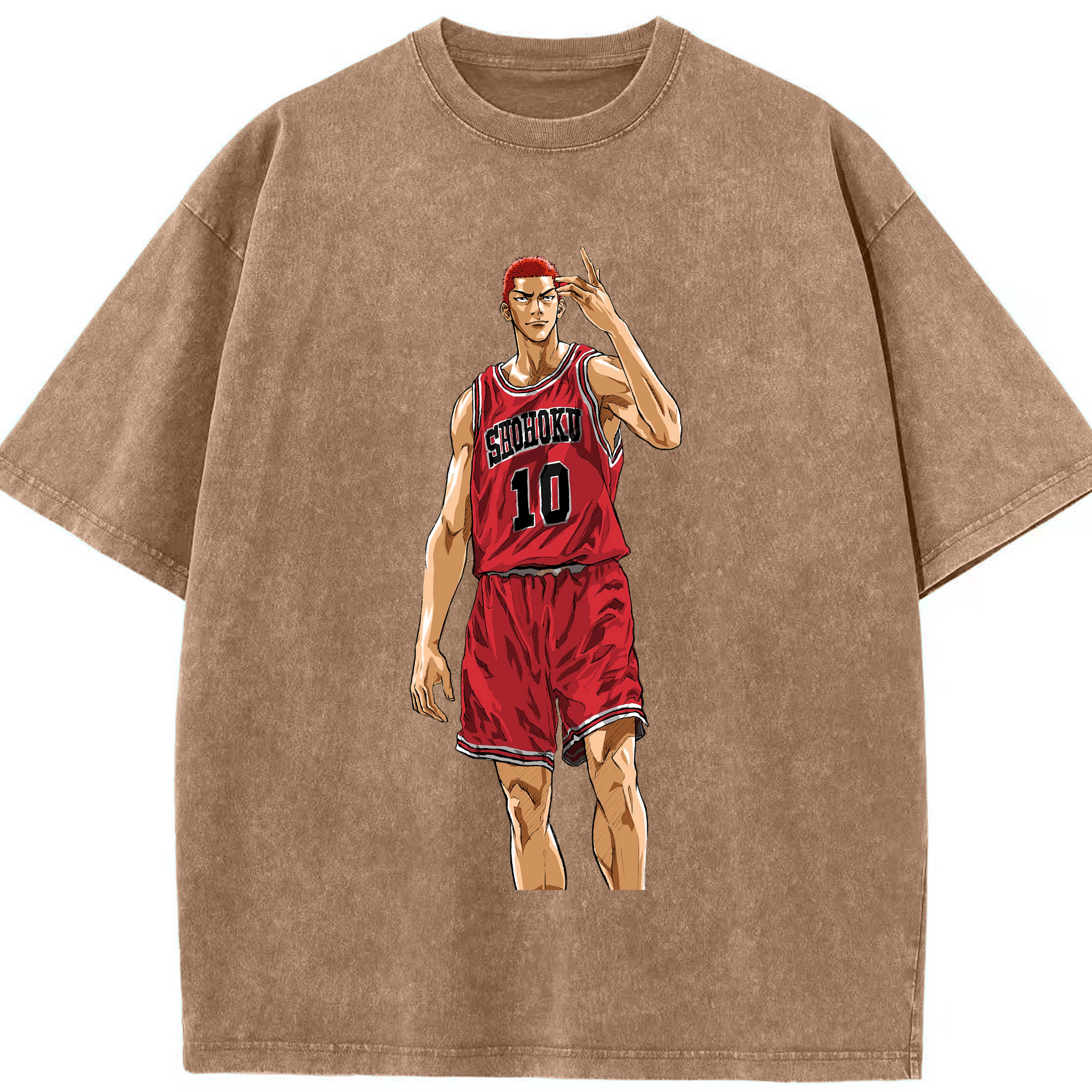 （画像用） SLAM DUNK／スラムダンク 綿100% ヴィンテージ風 半袖Tシャツ（フロントプリント）