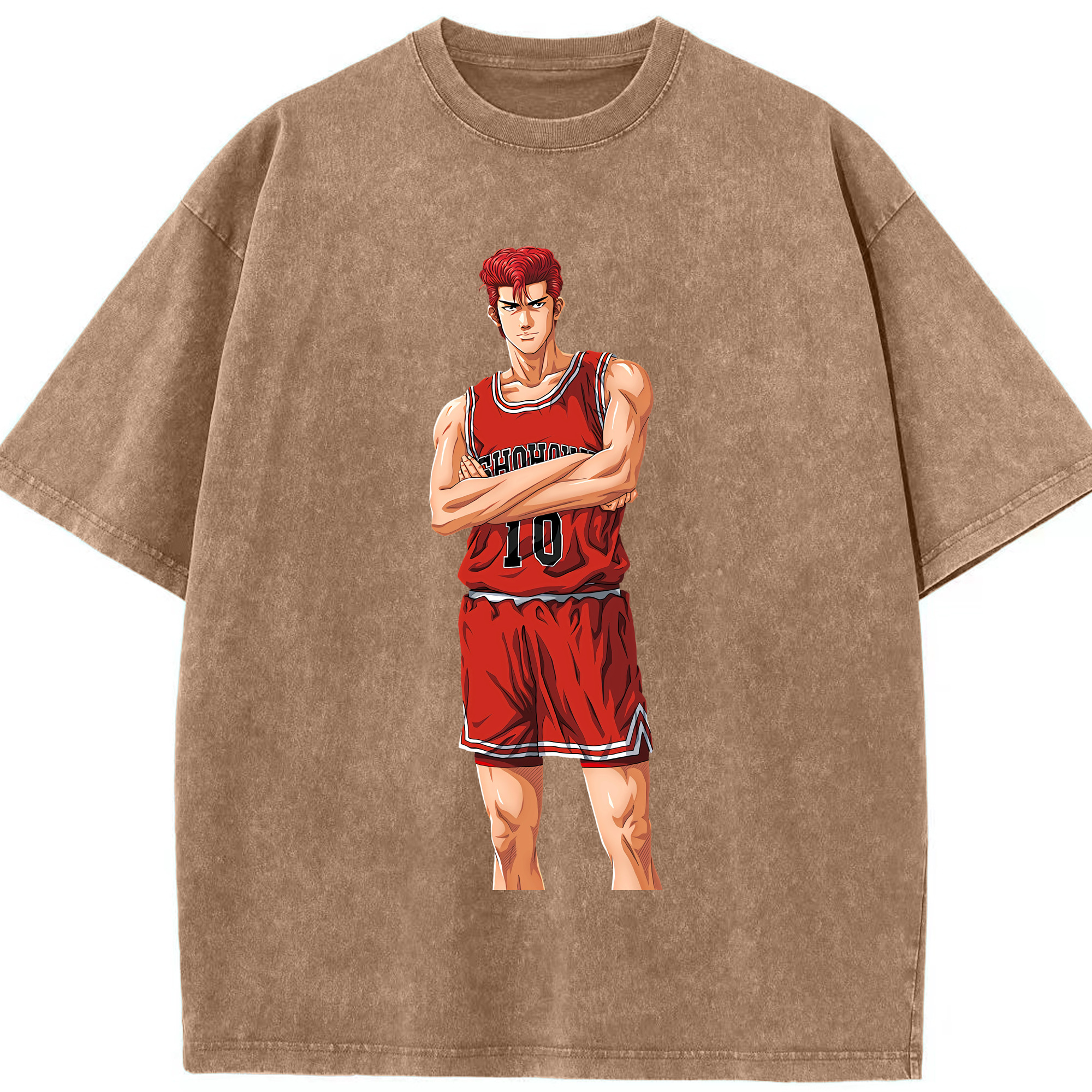 （画像用） SLAM DUNK／スラムダンク 綿100% ヴィンテージ風 半袖Tシャツ（フロントプリント）