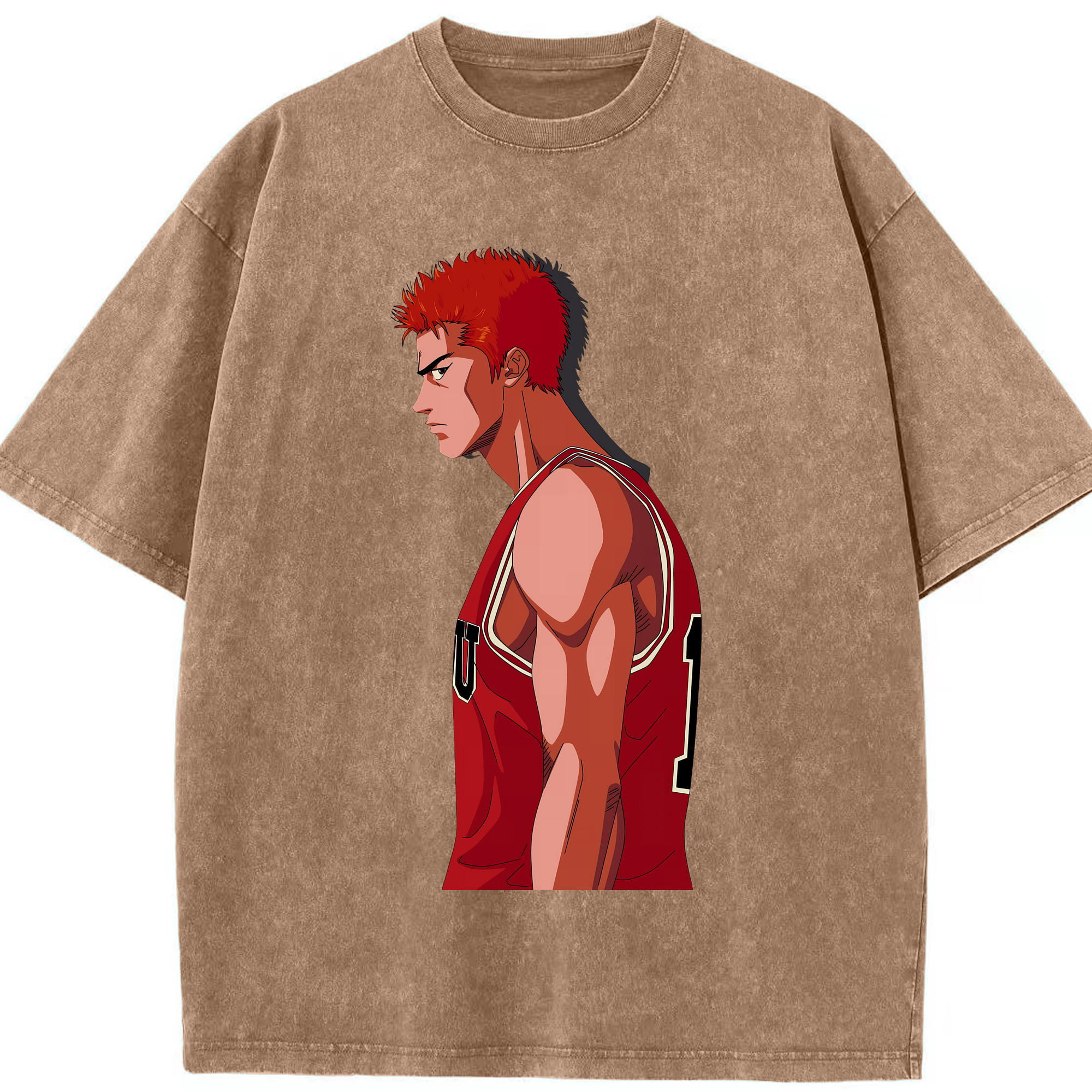 （画像用） SLAM DUNK／スラムダンク 綿100% ヴィンテージ風 半袖Tシャツ（フロントプリント）