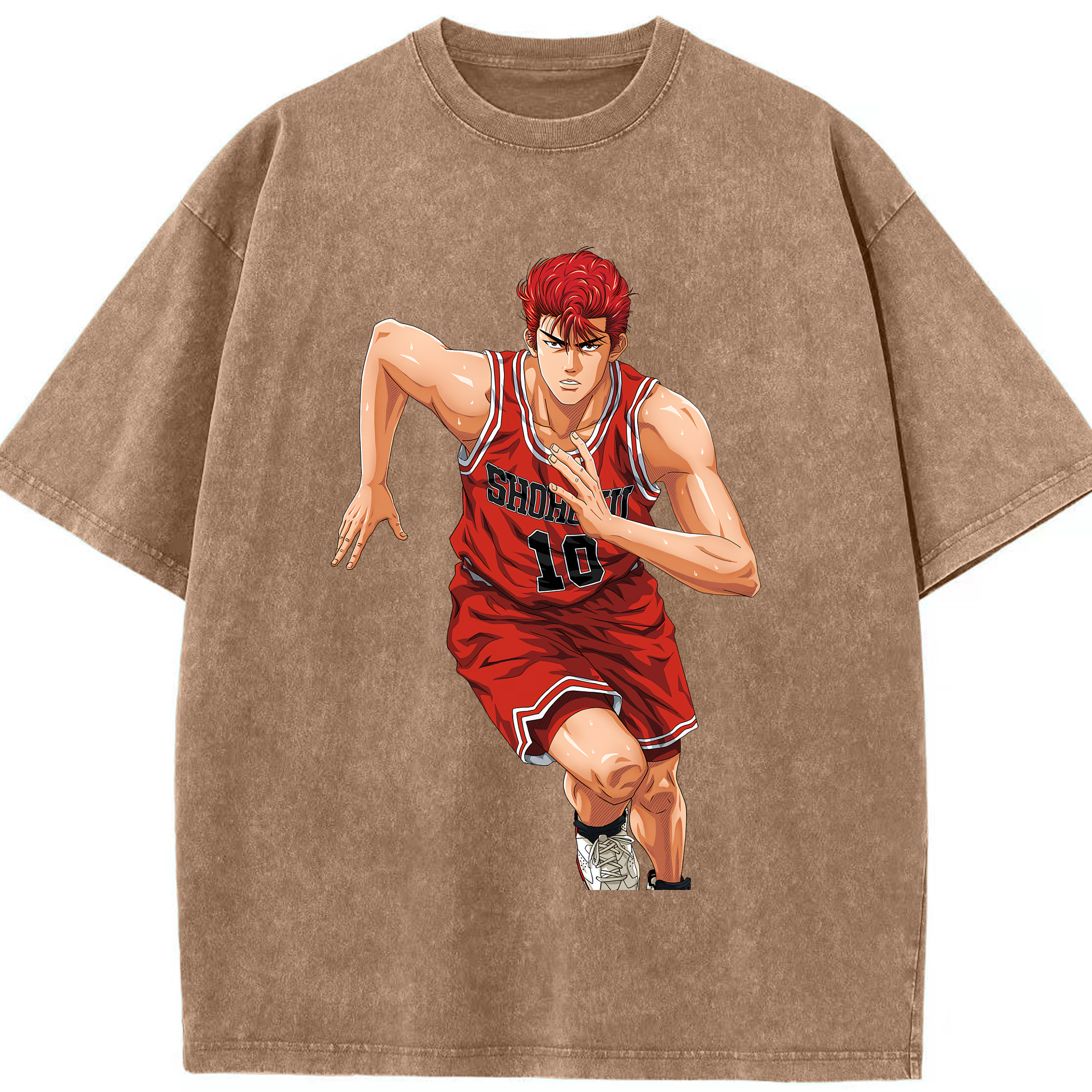 （画像用） SLAM DUNK／スラムダンク 綿100% ヴィンテージ風 半袖Tシャツ（フロントプリント）