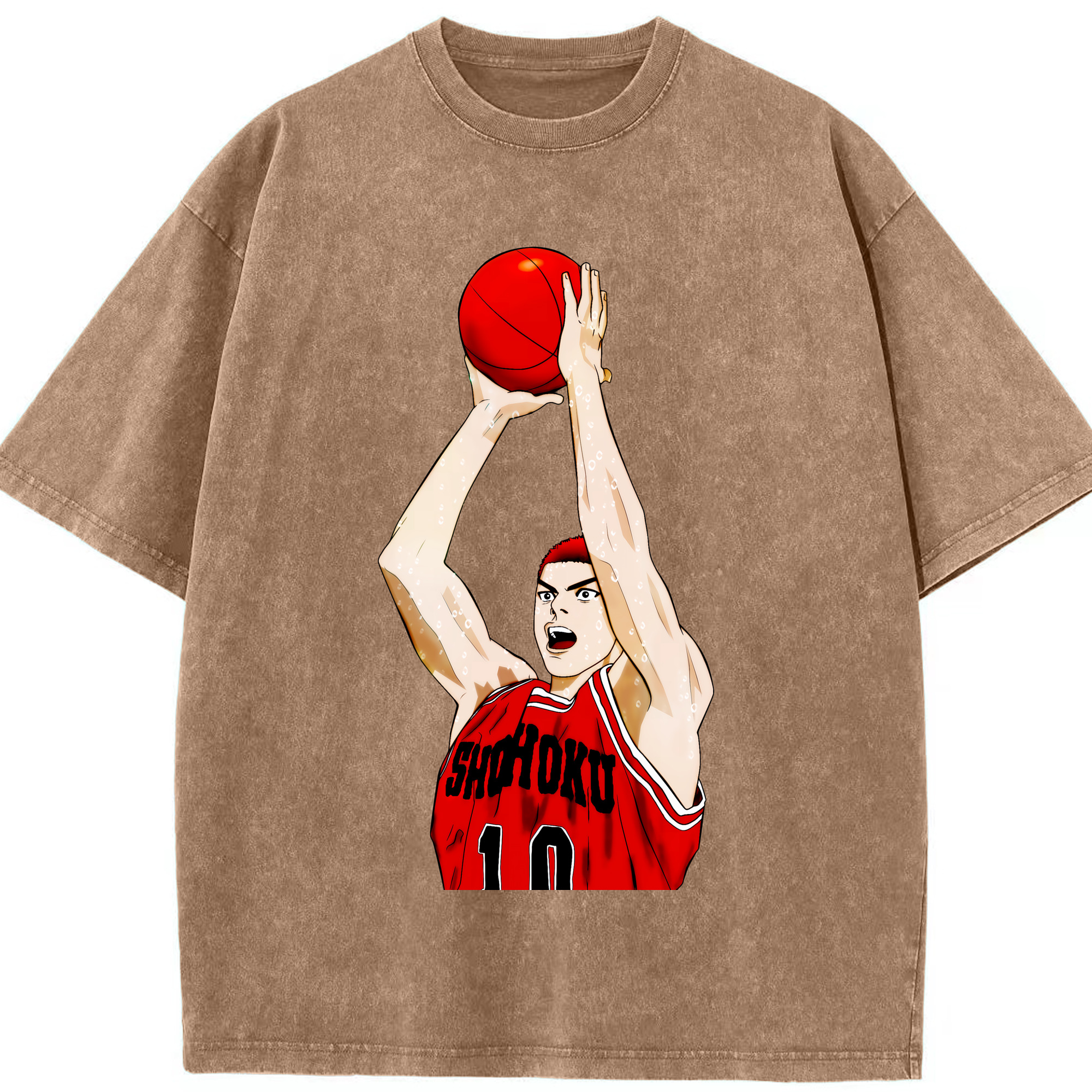 （画像用） SLAM DUNK／スラムダンク 綿100% ヴィンテージ風 半袖Tシャツ（フロントプリント）
