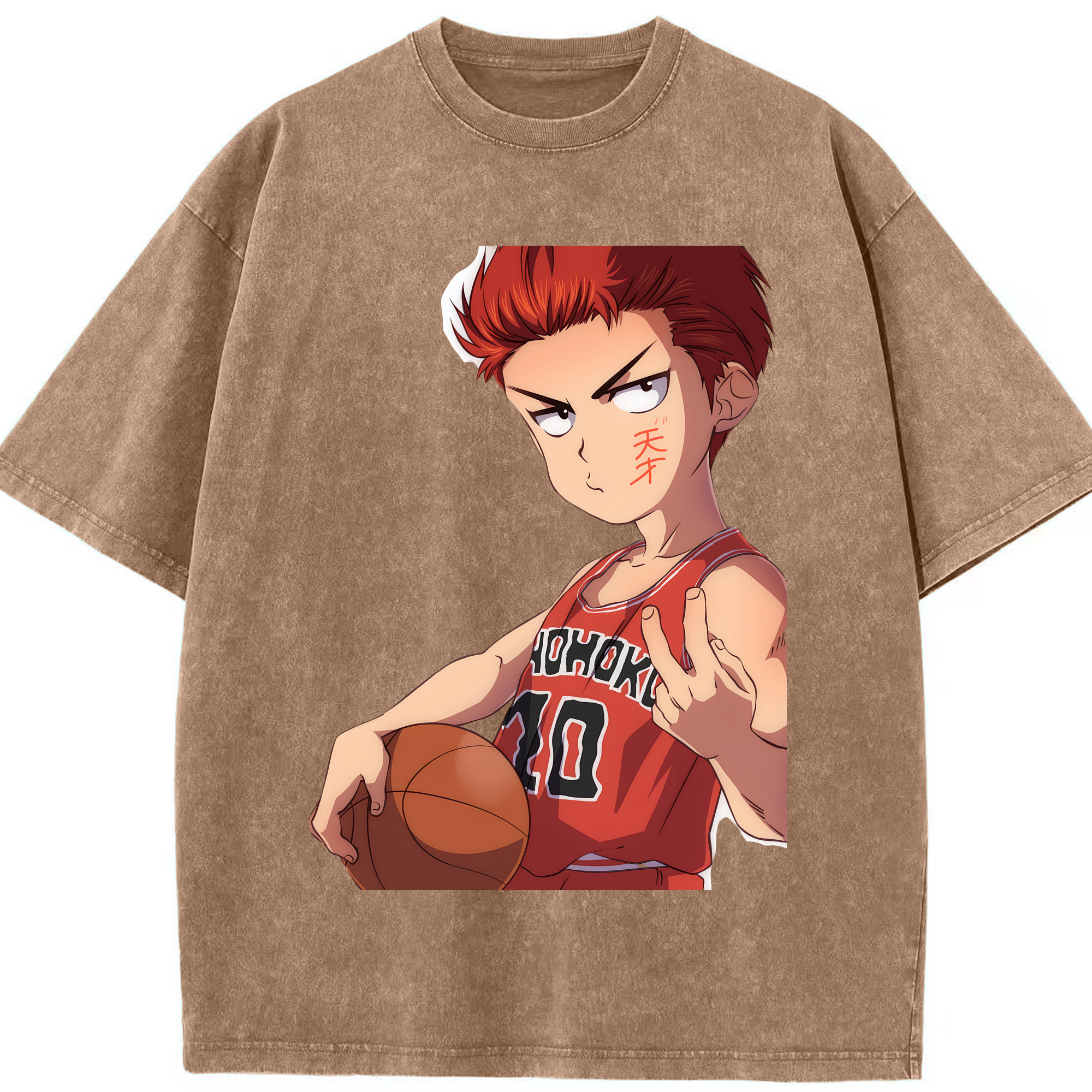 （画像用） SLAM DUNK／スラムダンク 綿100% ヴィンテージ風 半袖Tシャツ（フロントプリント）
