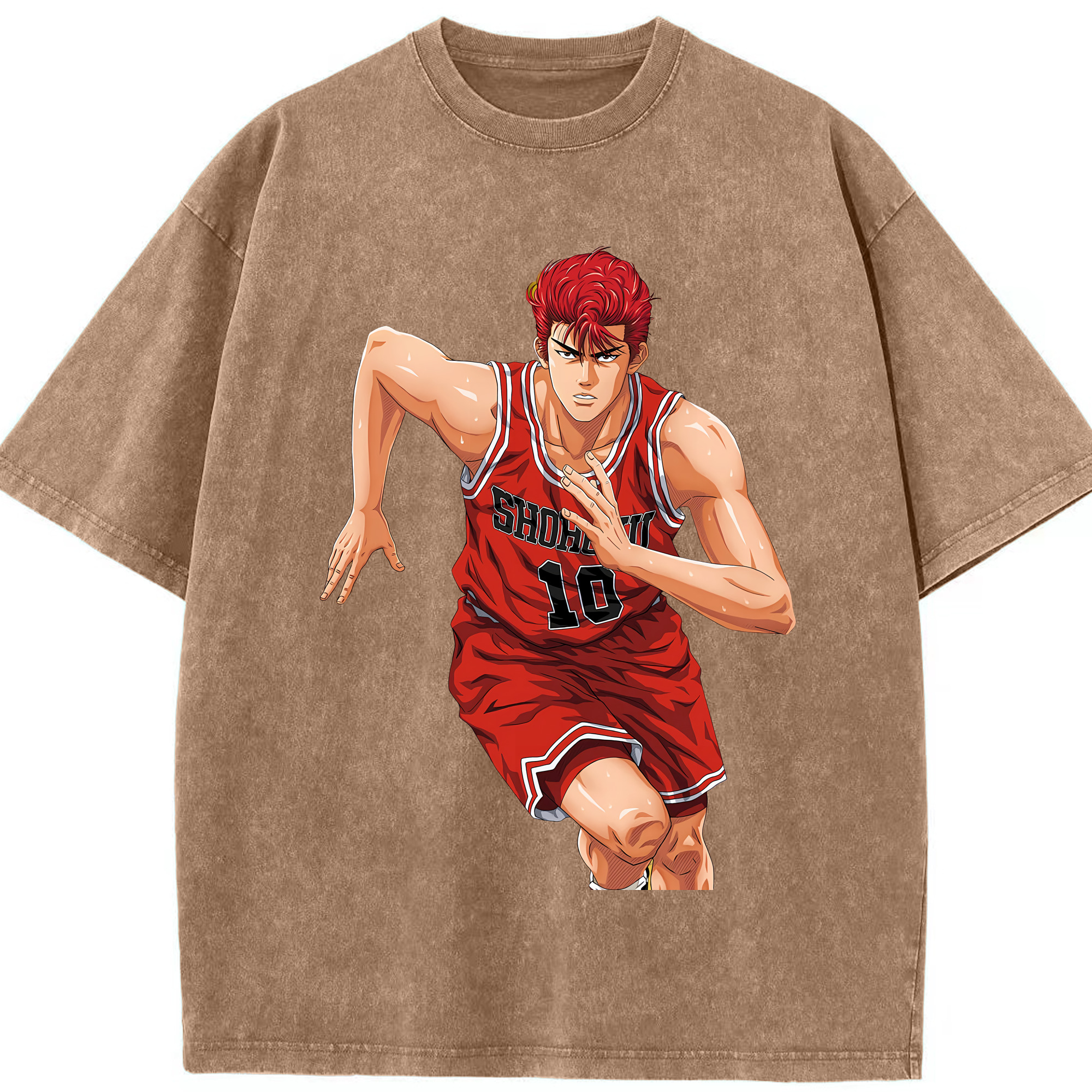 （画像用） SLAM DUNK／スラムダンク 綿100% ヴィンテージ風 半袖Tシャツ（フロントプリント）