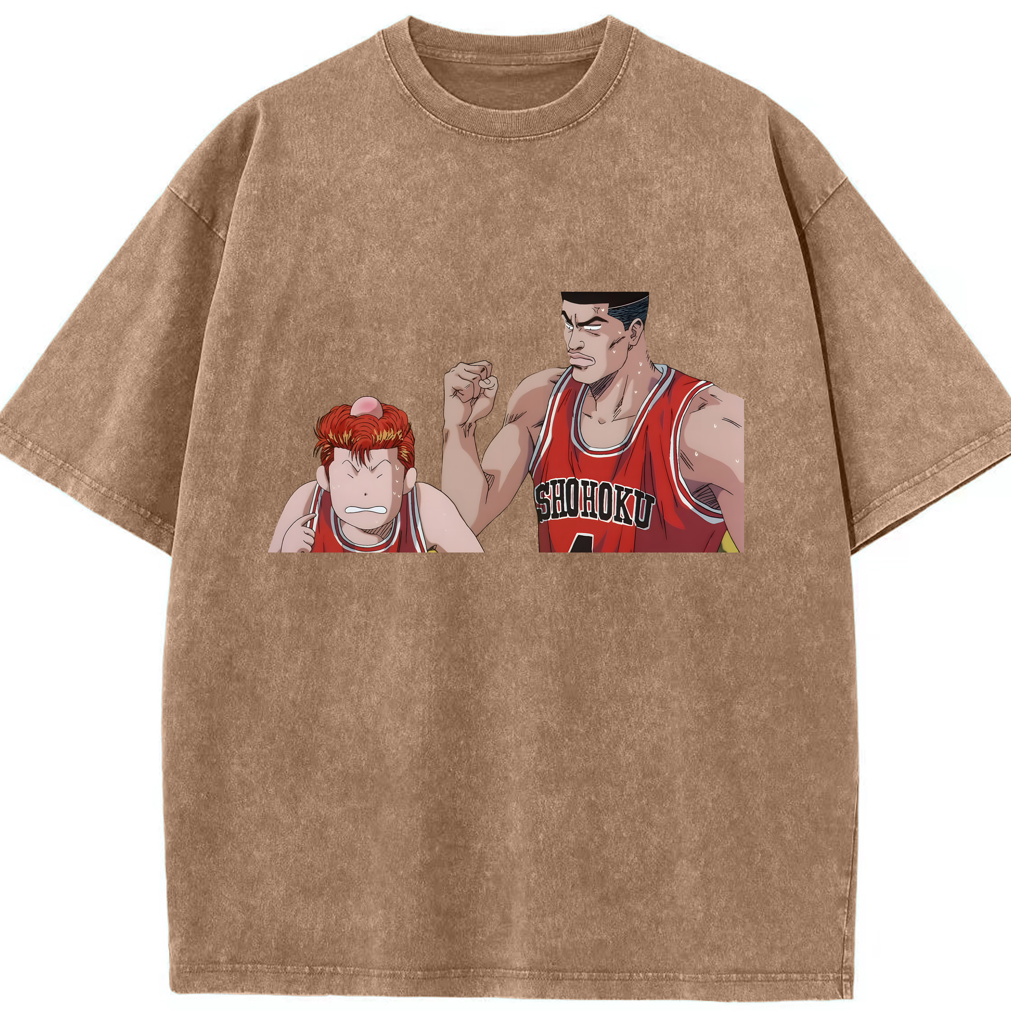 （画像用） SLAM DUNK／スラムダンク 綿100% ヴィンテージ風 半袖Tシャツ（フロントプリント）