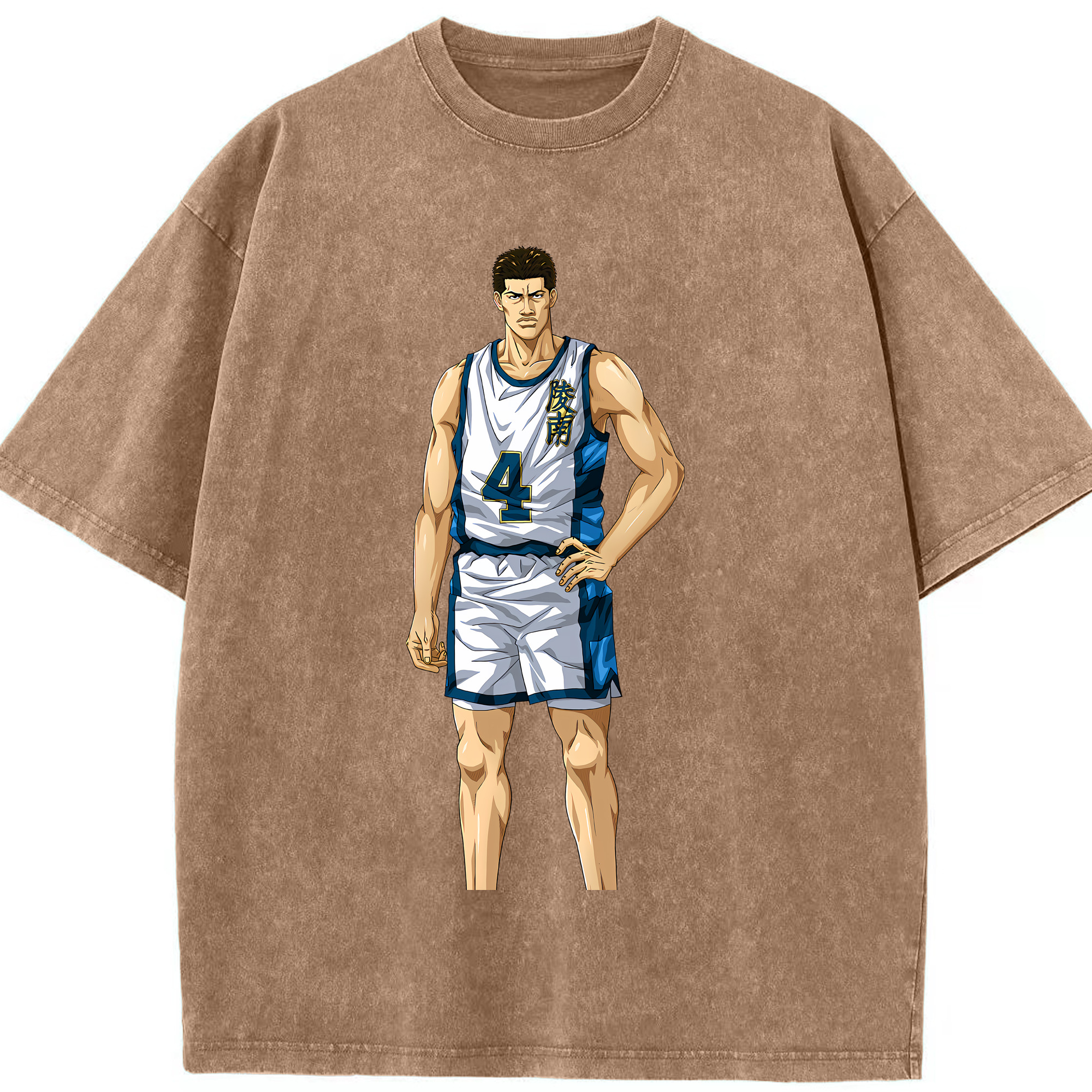 （画像用） SLAM DUNK／スラムダンク 綿100% ヴィンテージ風 半袖Tシャツ（フロントプリント）