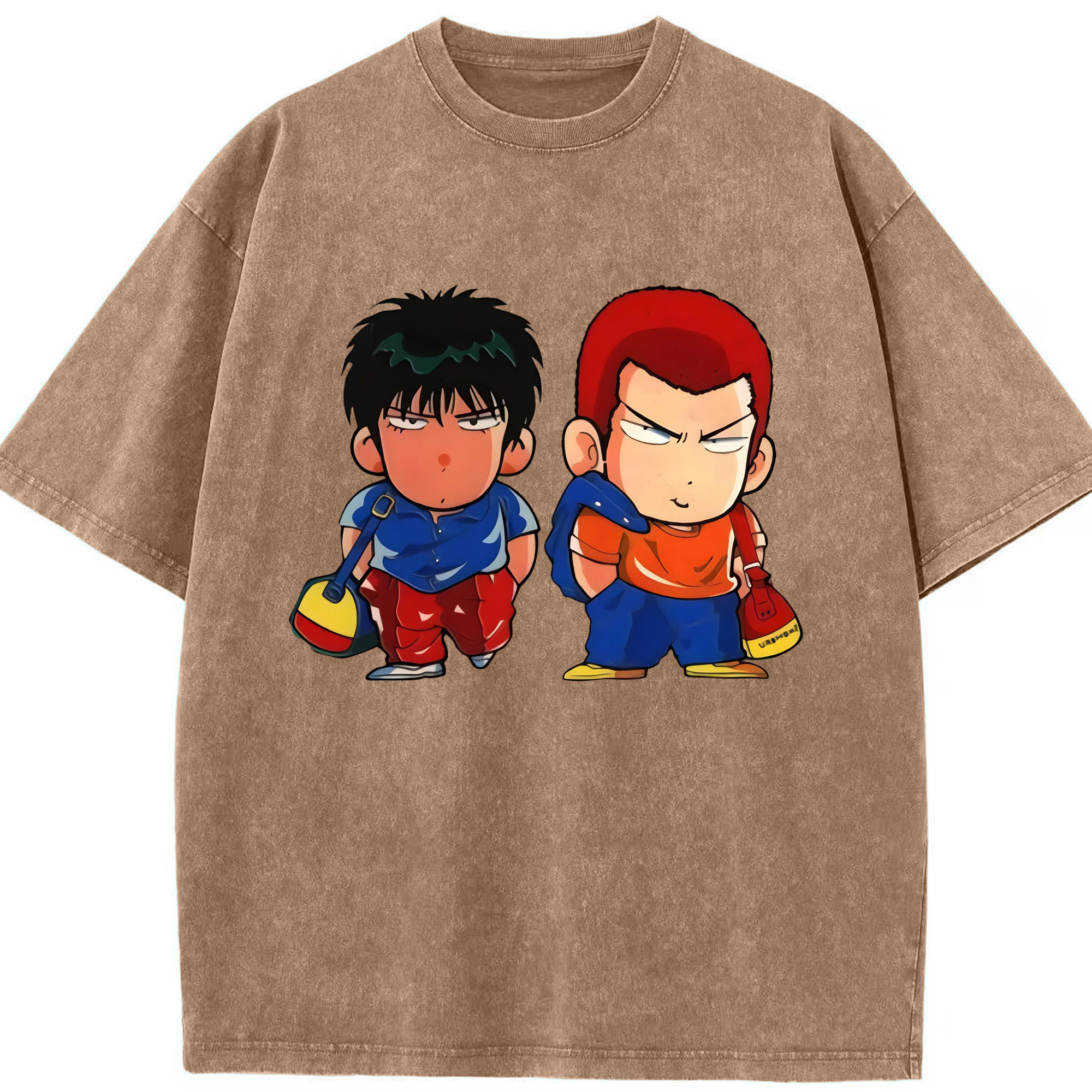 （画像用） SLAM DUNK／スラムダンク 綿100% ヴィンテージ風 半袖Tシャツ（フロントプリント）