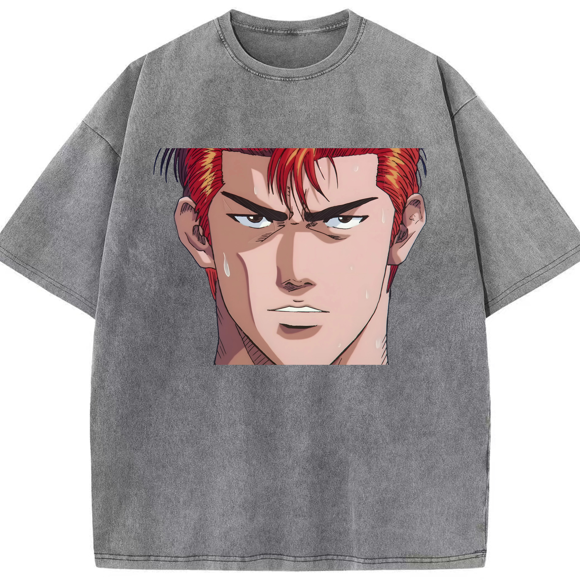 （画像用） SLAM DUNK／スラムダンク 綿100% ヴィンテージ風 半袖Tシャツ（フロントプリント）