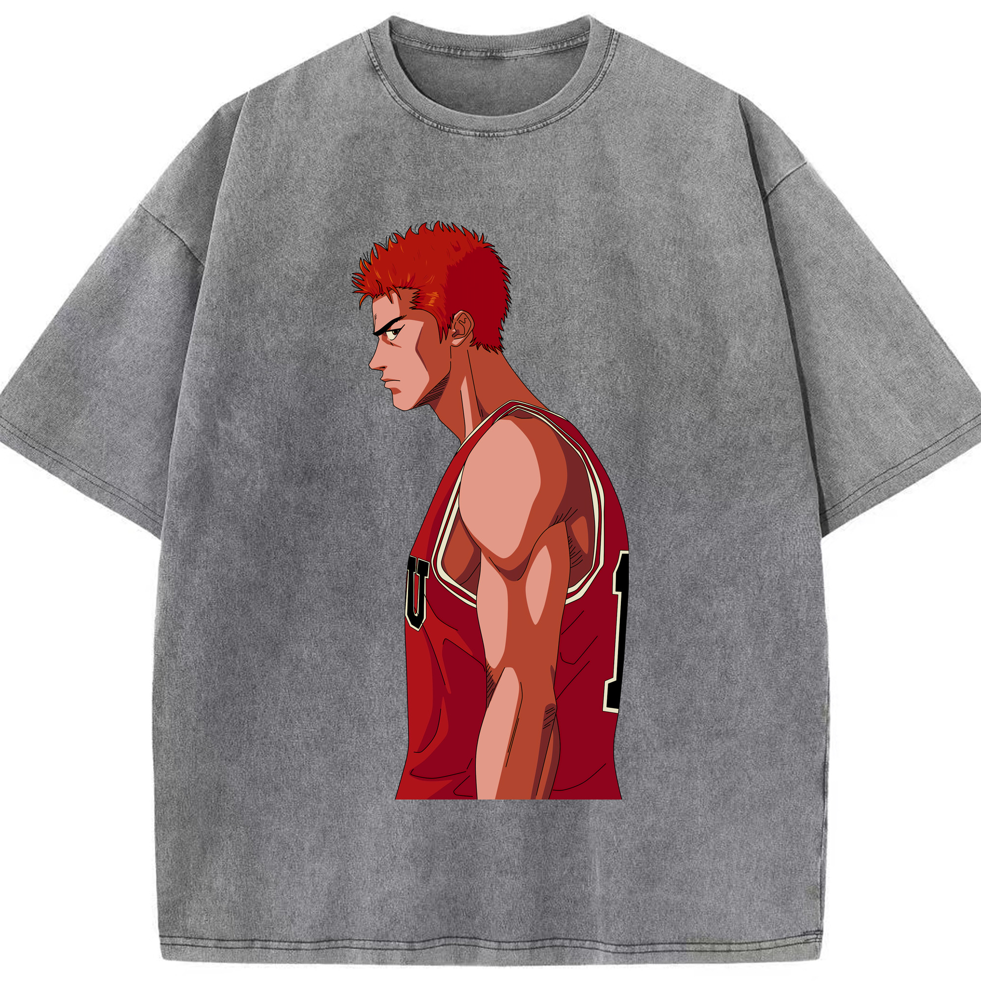 （画像用） SLAM DUNK／スラムダンク 綿100% ヴィンテージ風 半袖Tシャツ（フロントプリント）