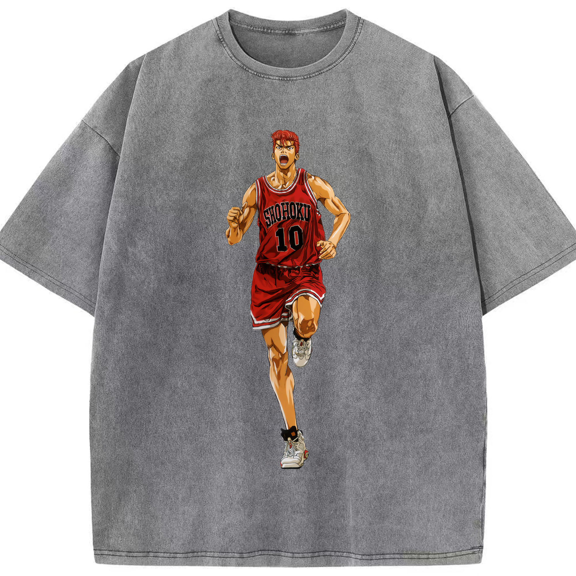 （画像用） SLAM DUNK／スラムダンク 綿100% ヴィンテージ風 半袖Tシャツ（フロントプリント）