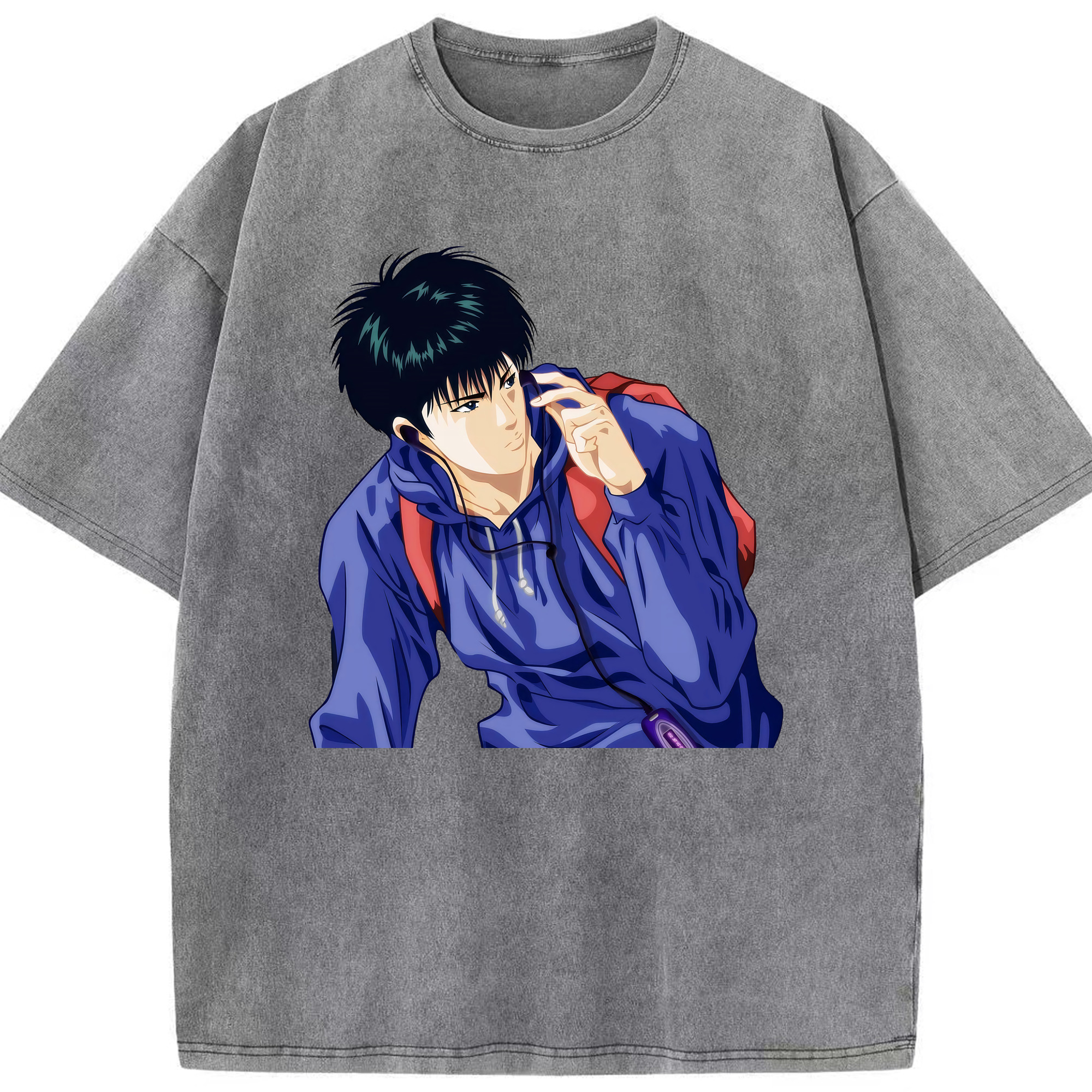 （画像用） SLAM DUNK／スラムダンク 綿100% ヴィンテージ風 半袖Tシャツ（フロントプリント）