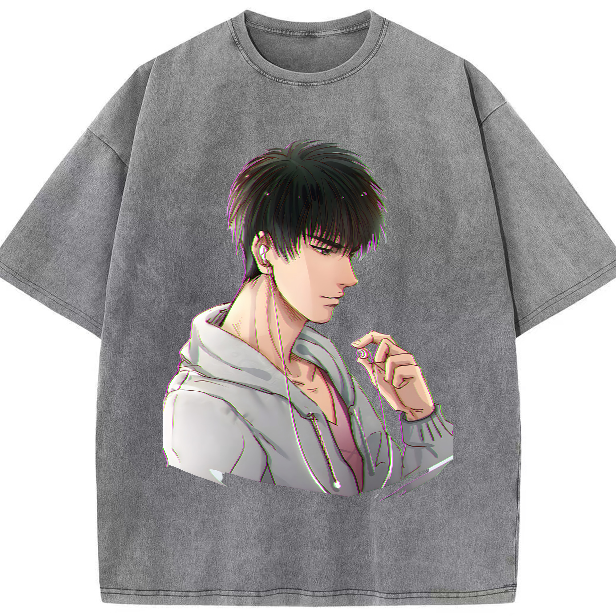 （画像用） SLAM DUNK／スラムダンク 綿100% ヴィンテージ風 半袖Tシャツ（フロントプリント）